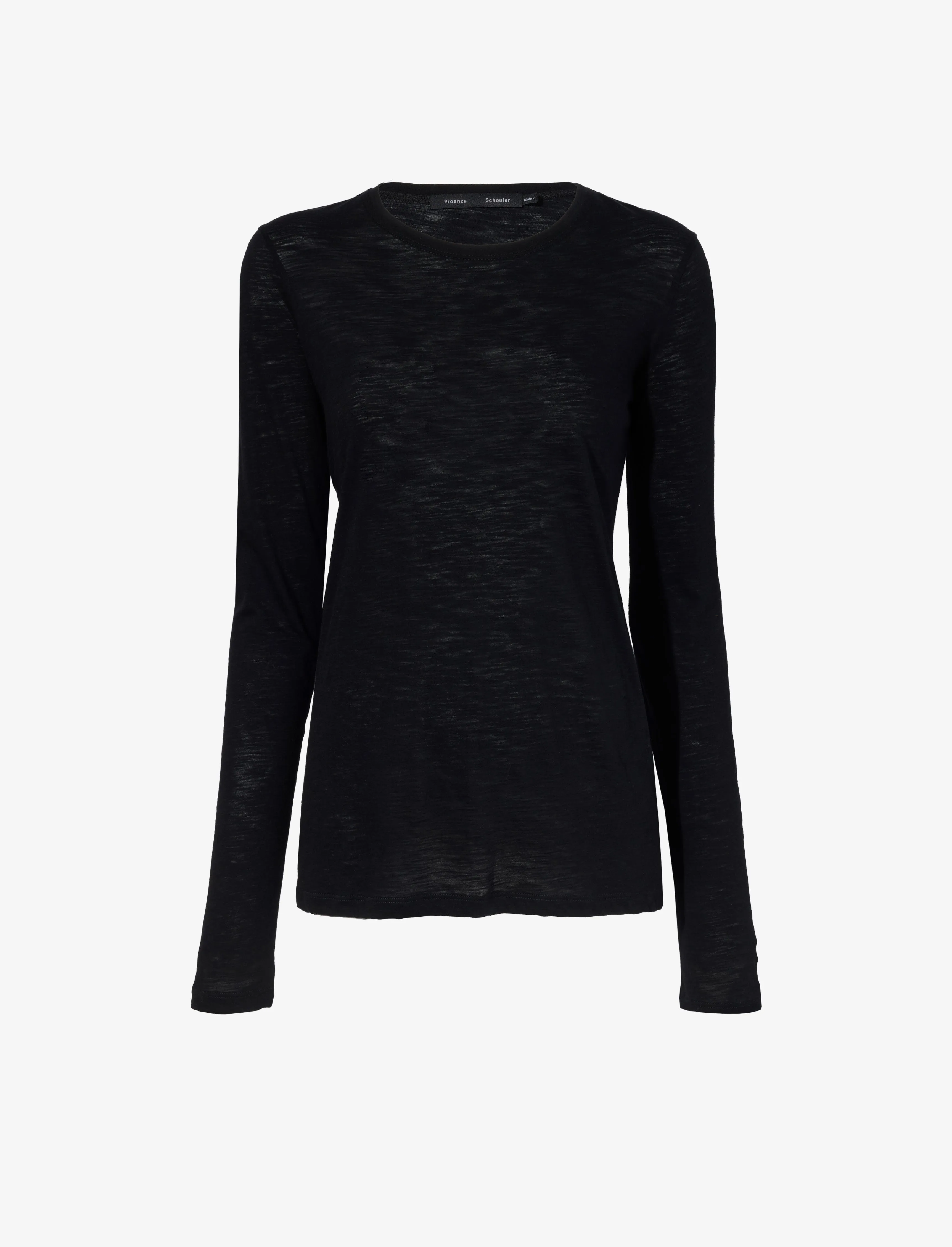 Long Sleeve T-Shirt in Tissue Jersey sold by Proenza Schouler