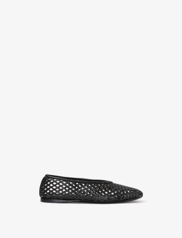 Tee Perforated Ballet Flats sold by Proenza Schouler