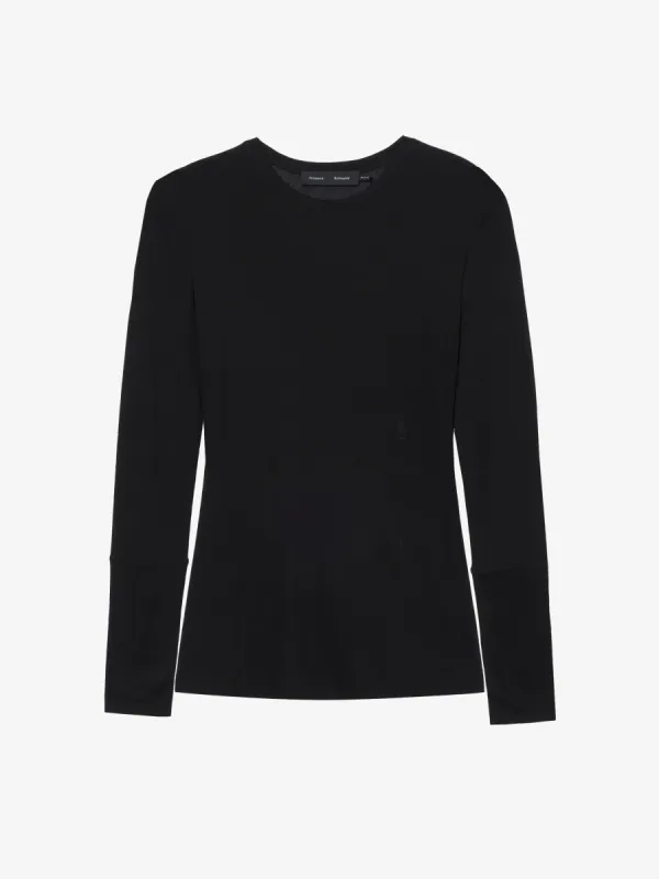 Kaiya Top in Sheer Slub Jersey sold by Proenza Schouler