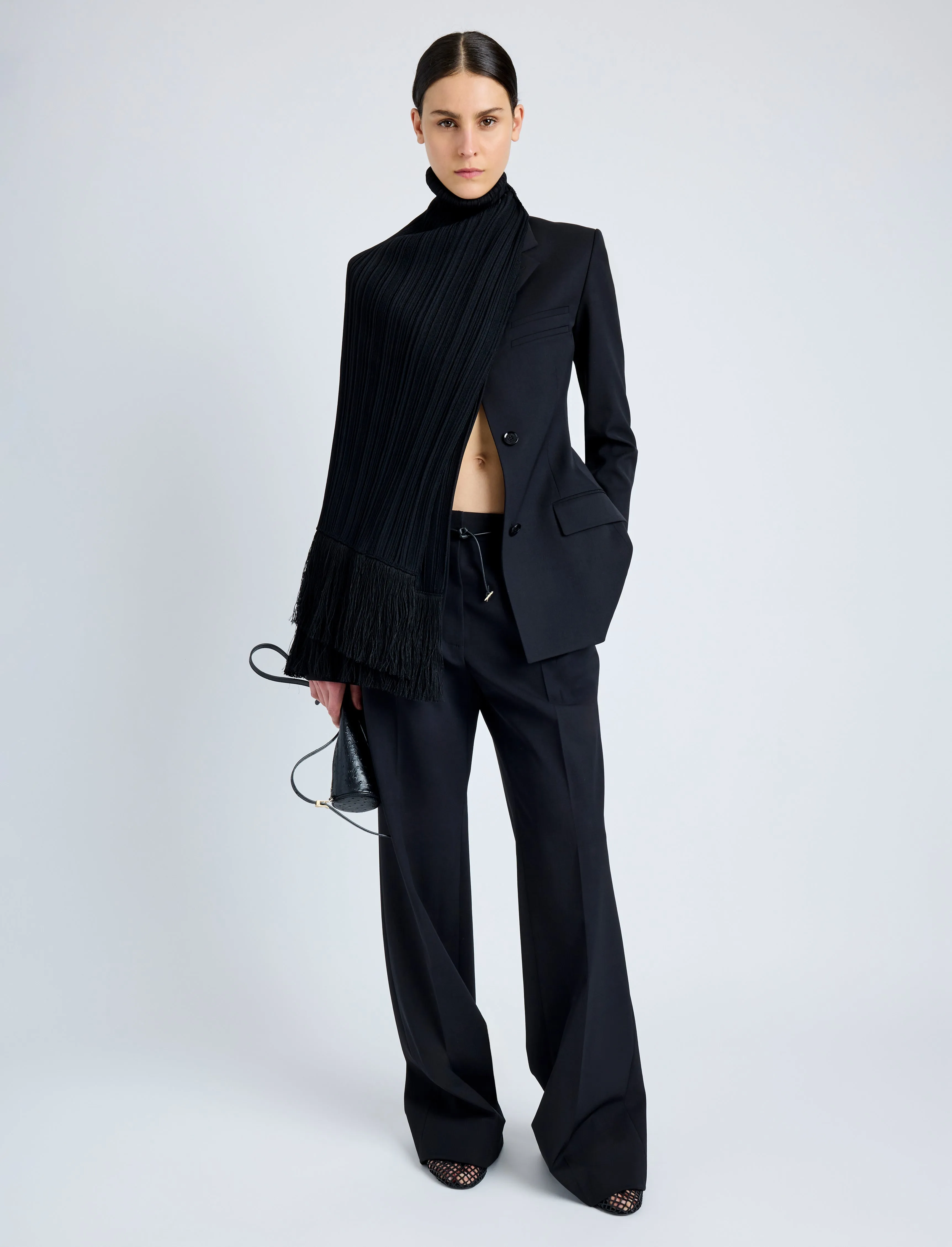 Savannah Pant in Wool Gabardine Suiting sold by Proenza Schouler product image thumbnail 2
