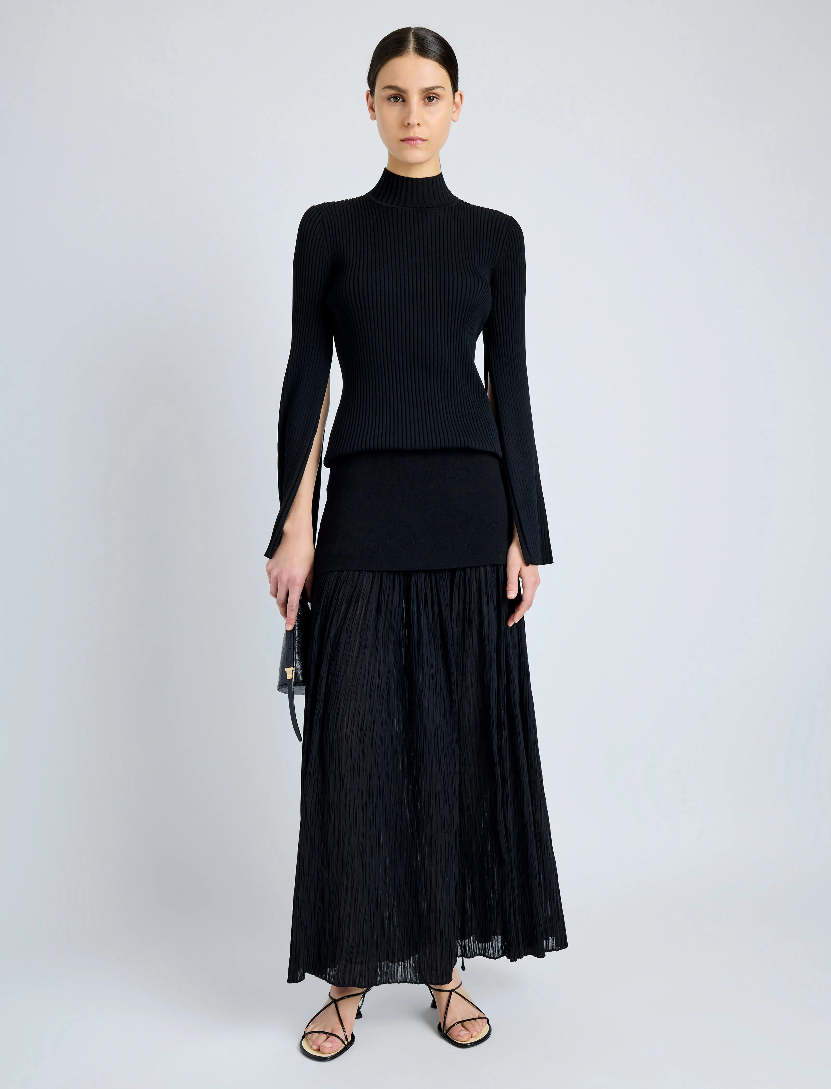 Abigail Top in Midweight Viscose Rib sold by Proenza Schouler product image thumbnail 2