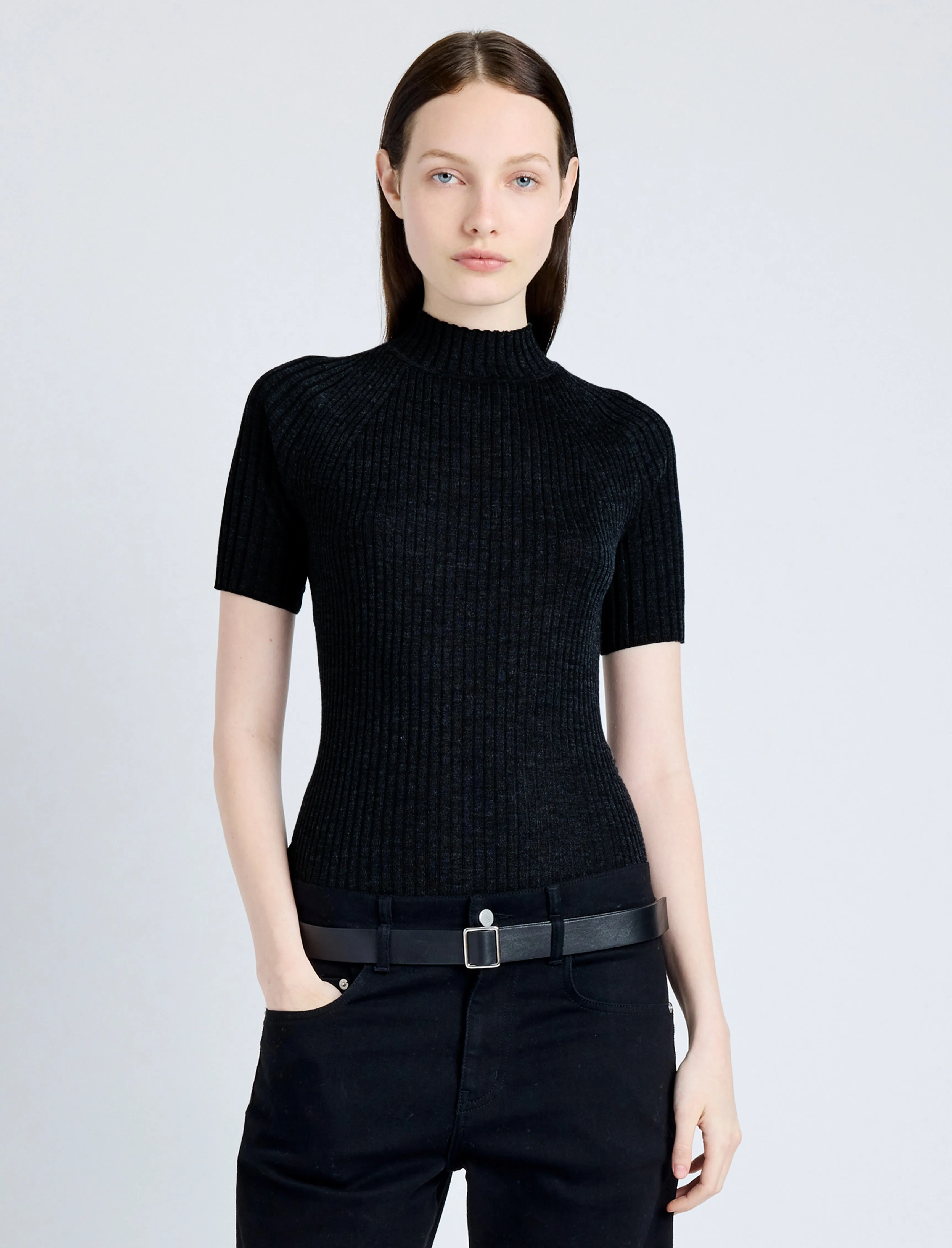 Jaden Top in Superfine Merino Silk sold by Proenza Schouler product image thumbnail 2
