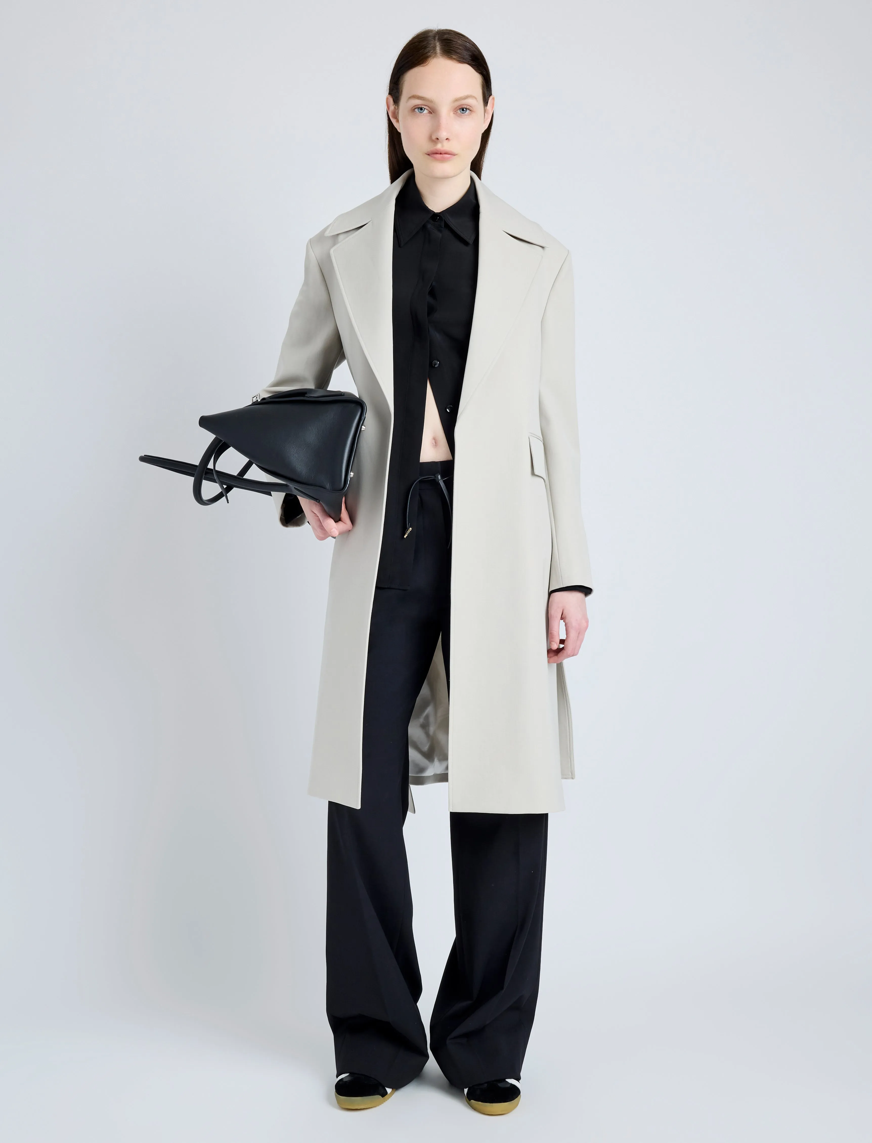 Thea Coat in Wool Gabardine Suiting sold by Proenza Schouler product image thumbnail 2