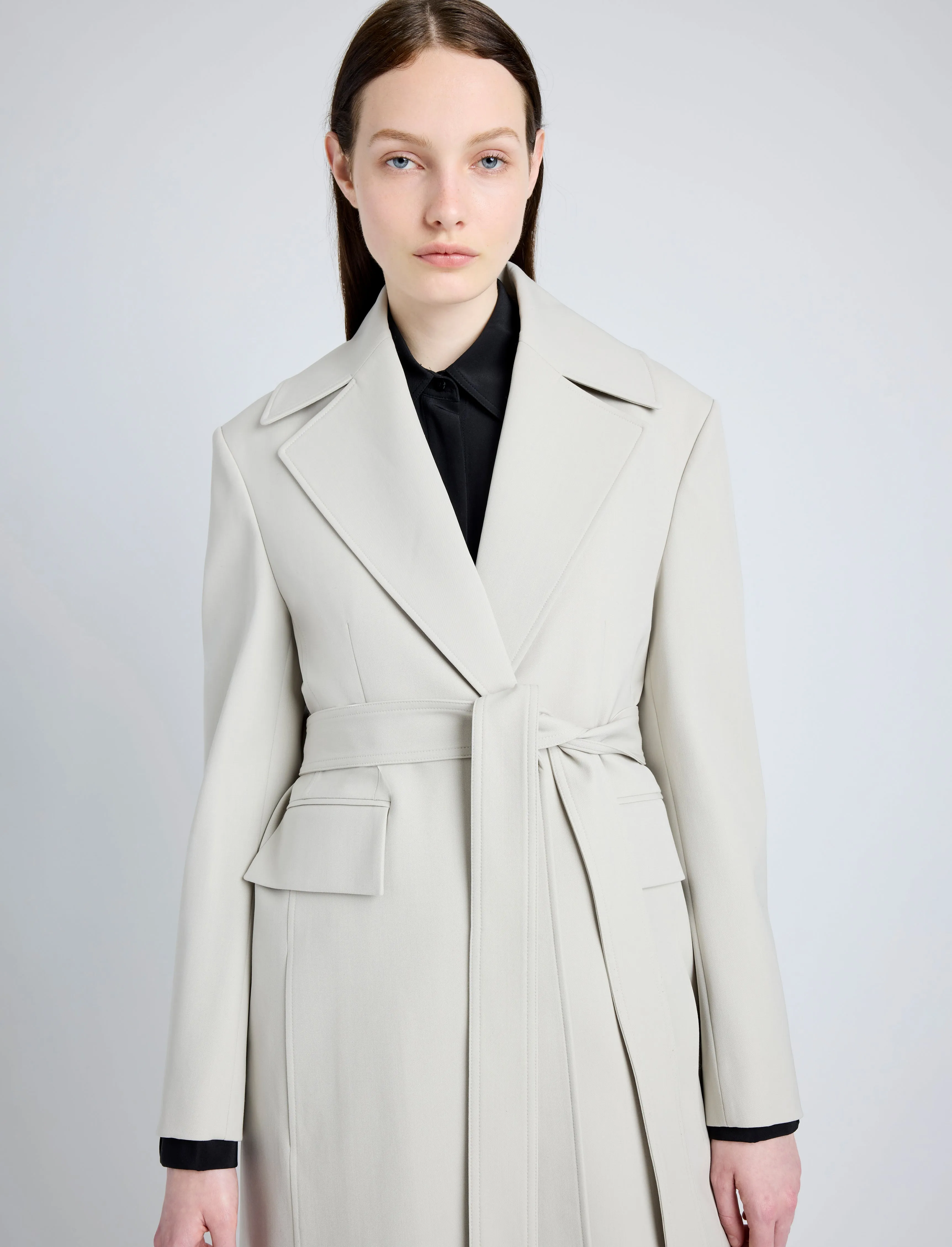 Thea Coat in Wool Gabardine Suiting sold by Proenza Schouler product image thumbnail 5