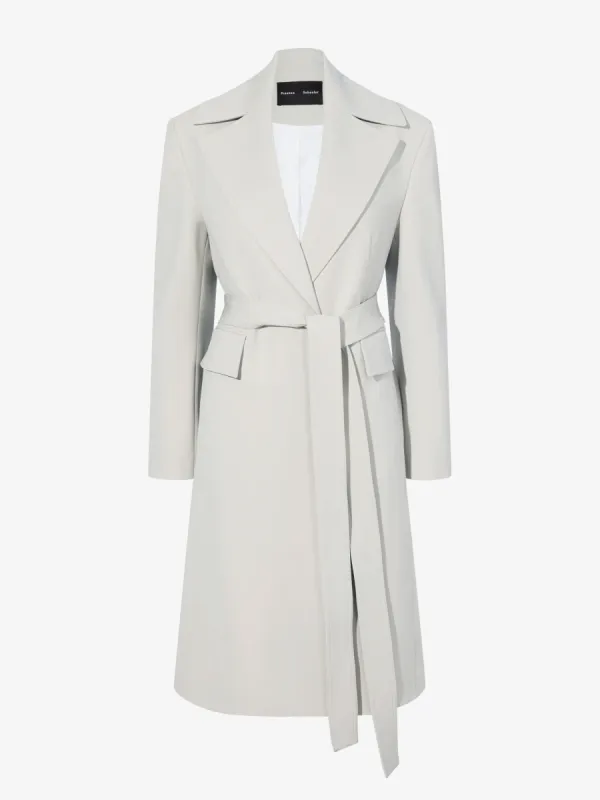 Thea Coat in Wool Gabardine Suiting made by Proenza Schouler