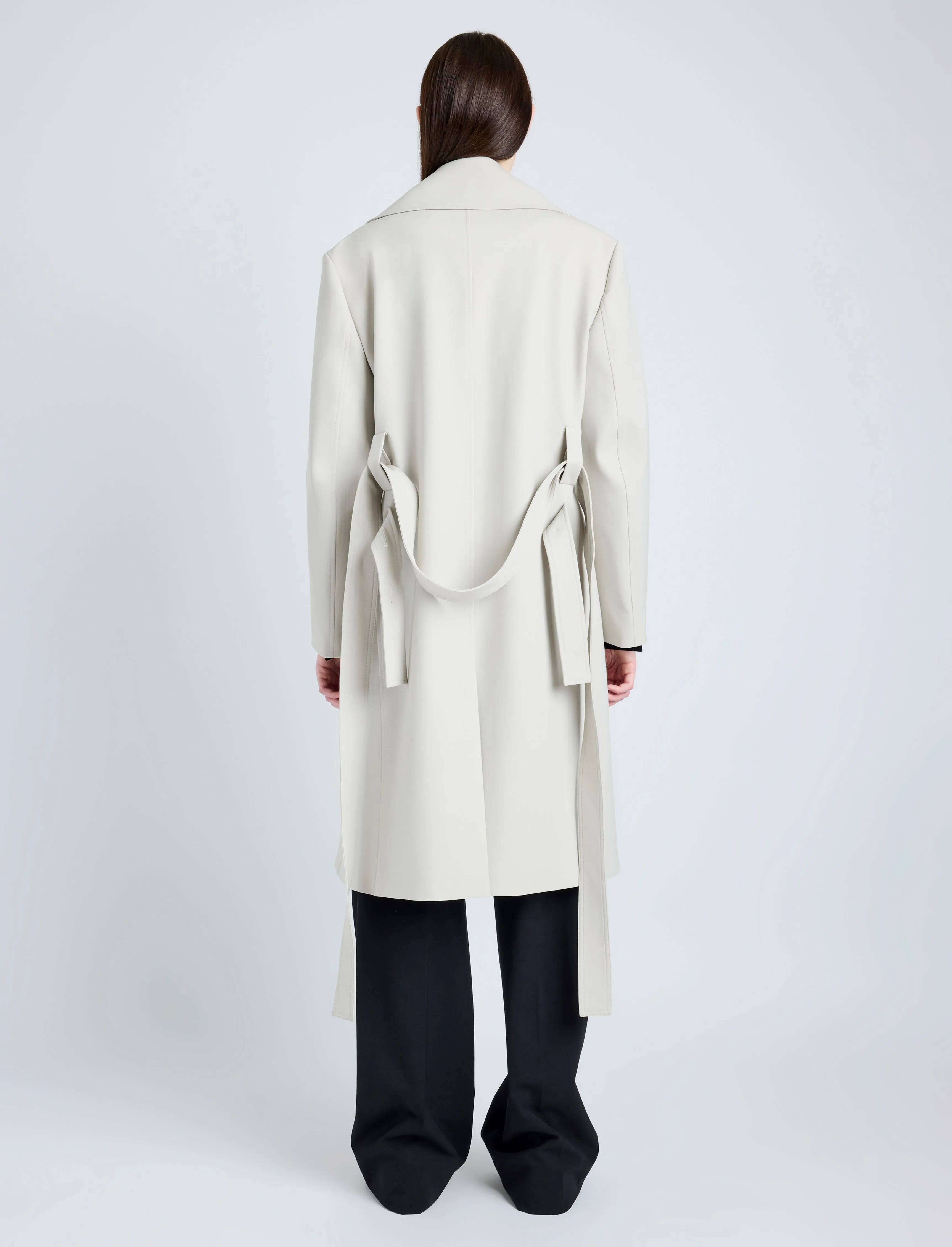 Thea Coat in Wool Gabardine Suiting sold by Proenza Schouler product image thumbnail 4