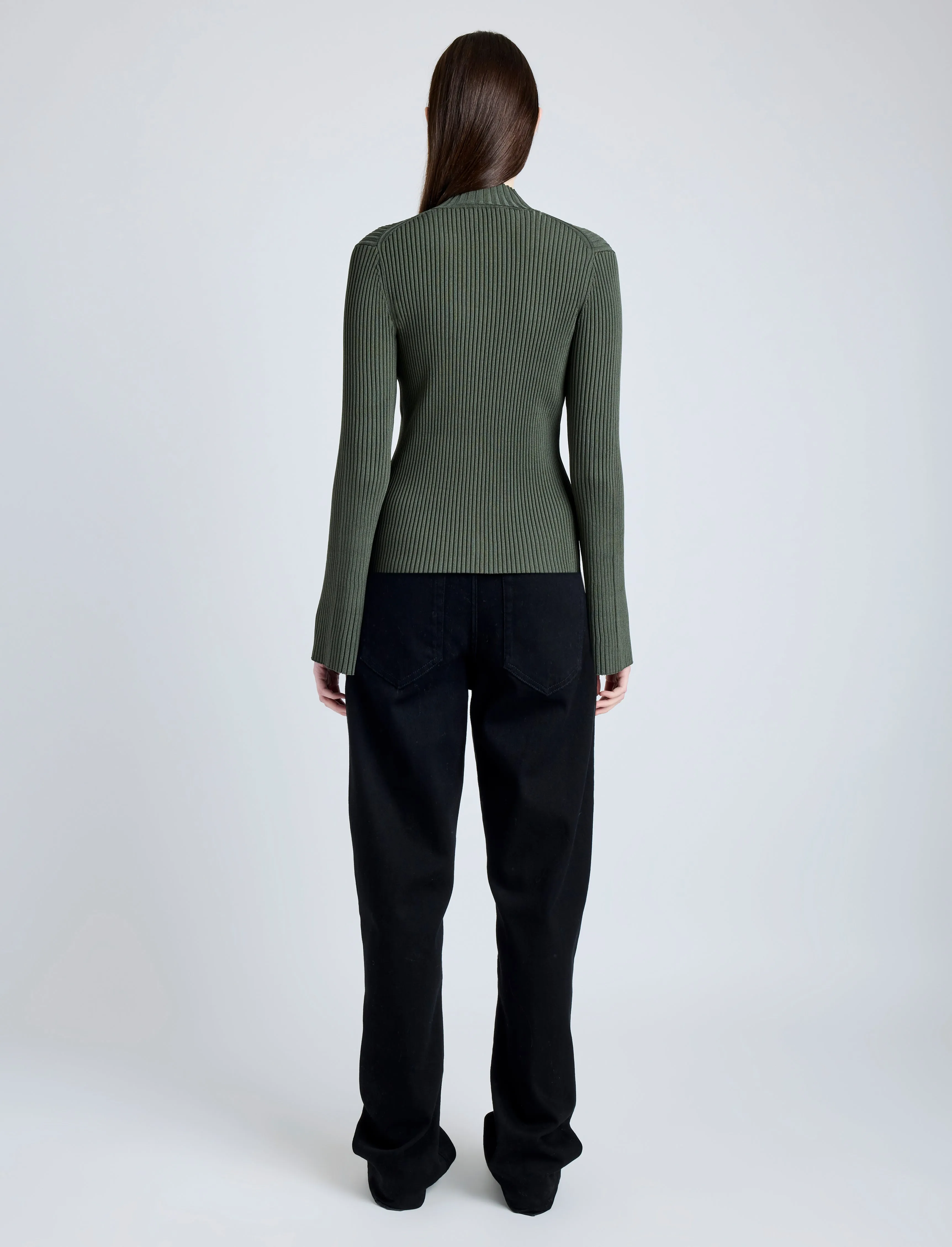 Abigail Top in Midweight Viscose Rib sold by Proenza Schouler product image thumbnail 5