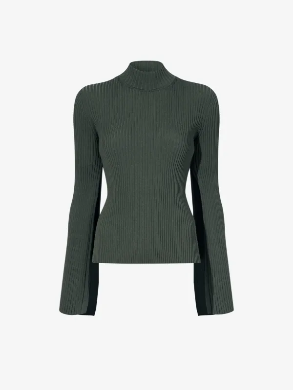 Abigail Top in Midweight Viscose Rib made by Proenza Schouler