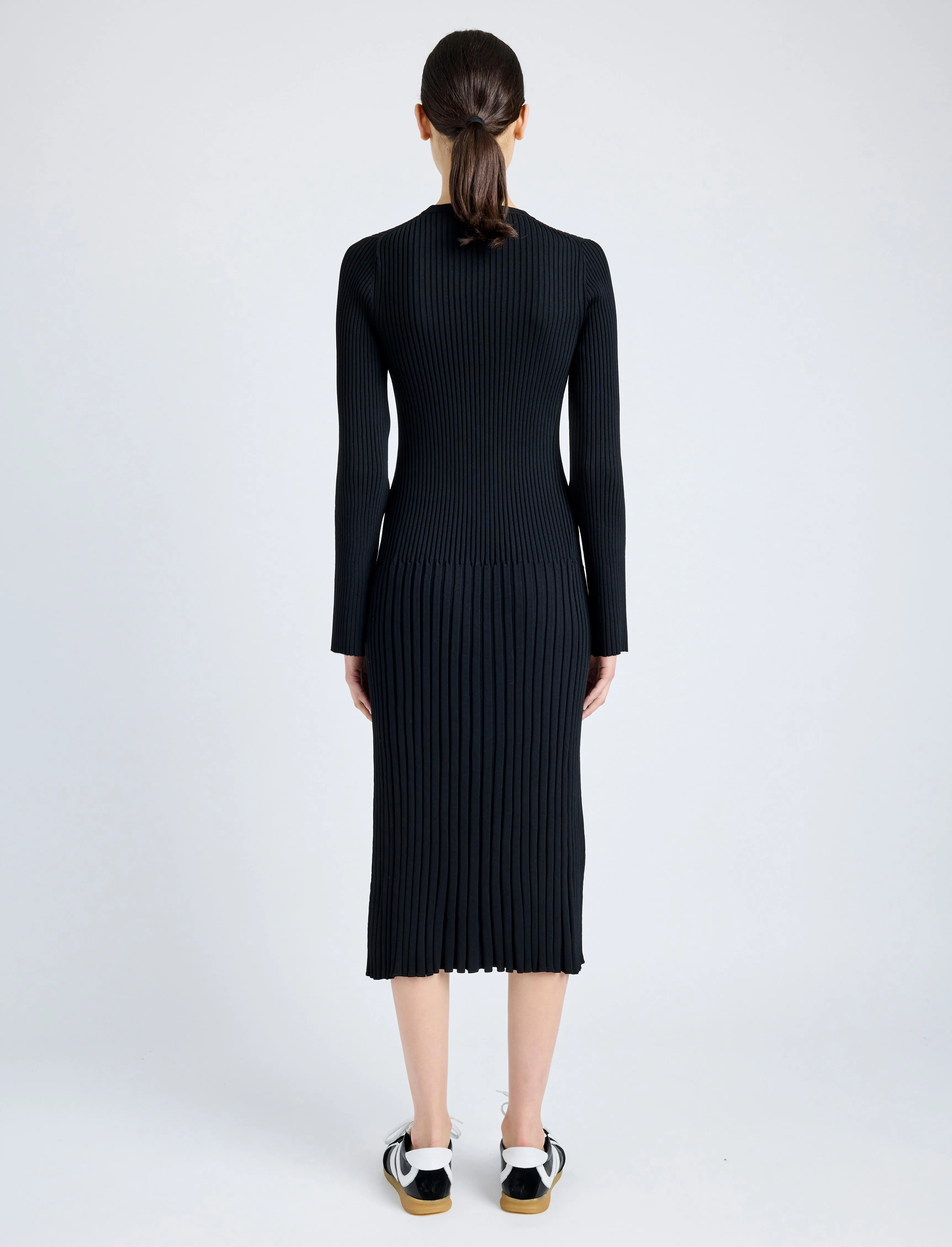 Kenna Dress in Midweight Viscose Rib sold by Proenza Schouler product image thumbnail 4