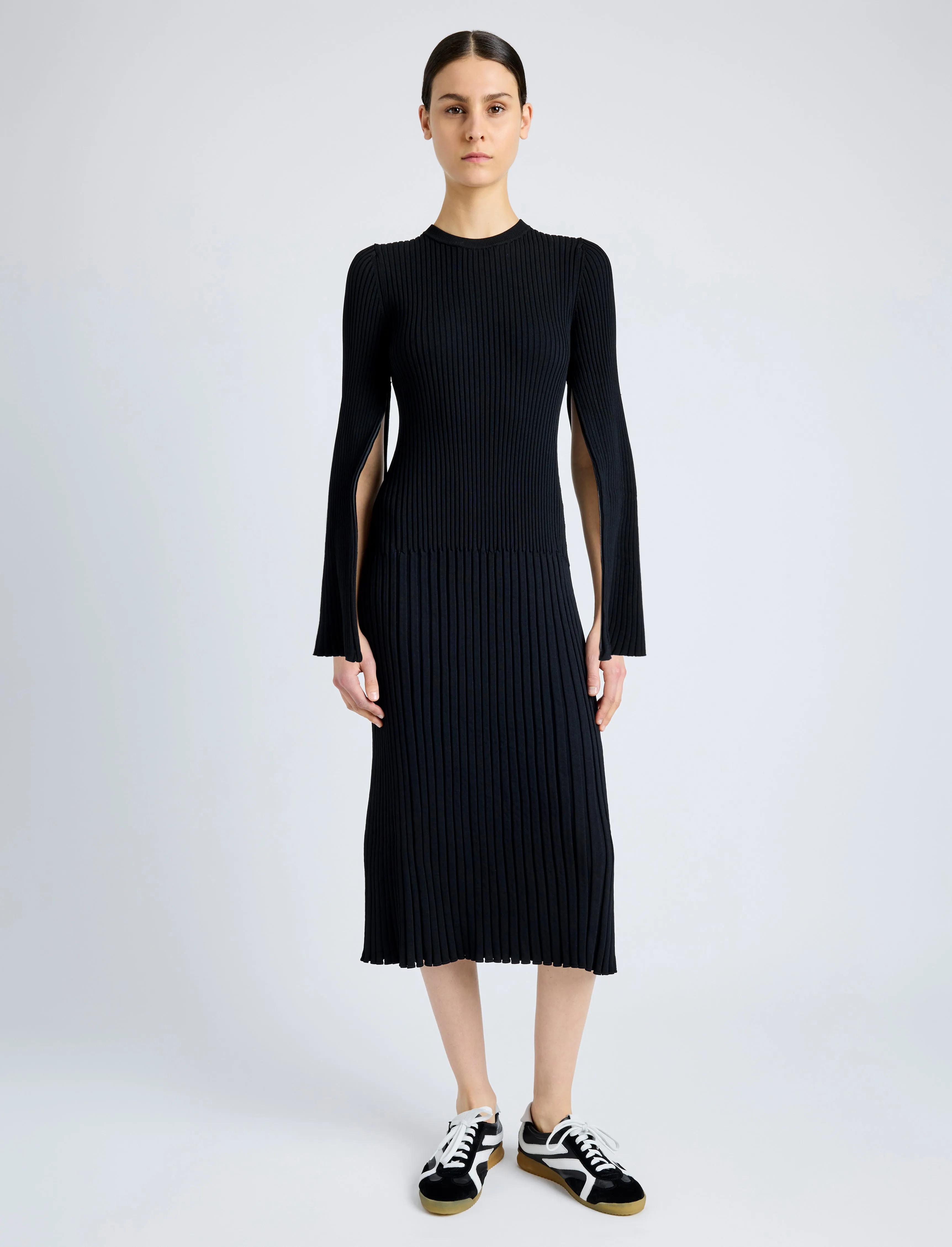 Kenna Dress in Midweight Viscose Rib sold by Proenza Schouler product image thumbnail 2