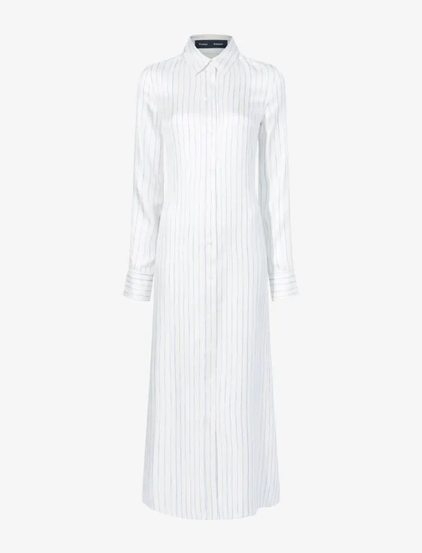 Hannah Dress in Stripe Silk Twill sold by Proenza Schouler