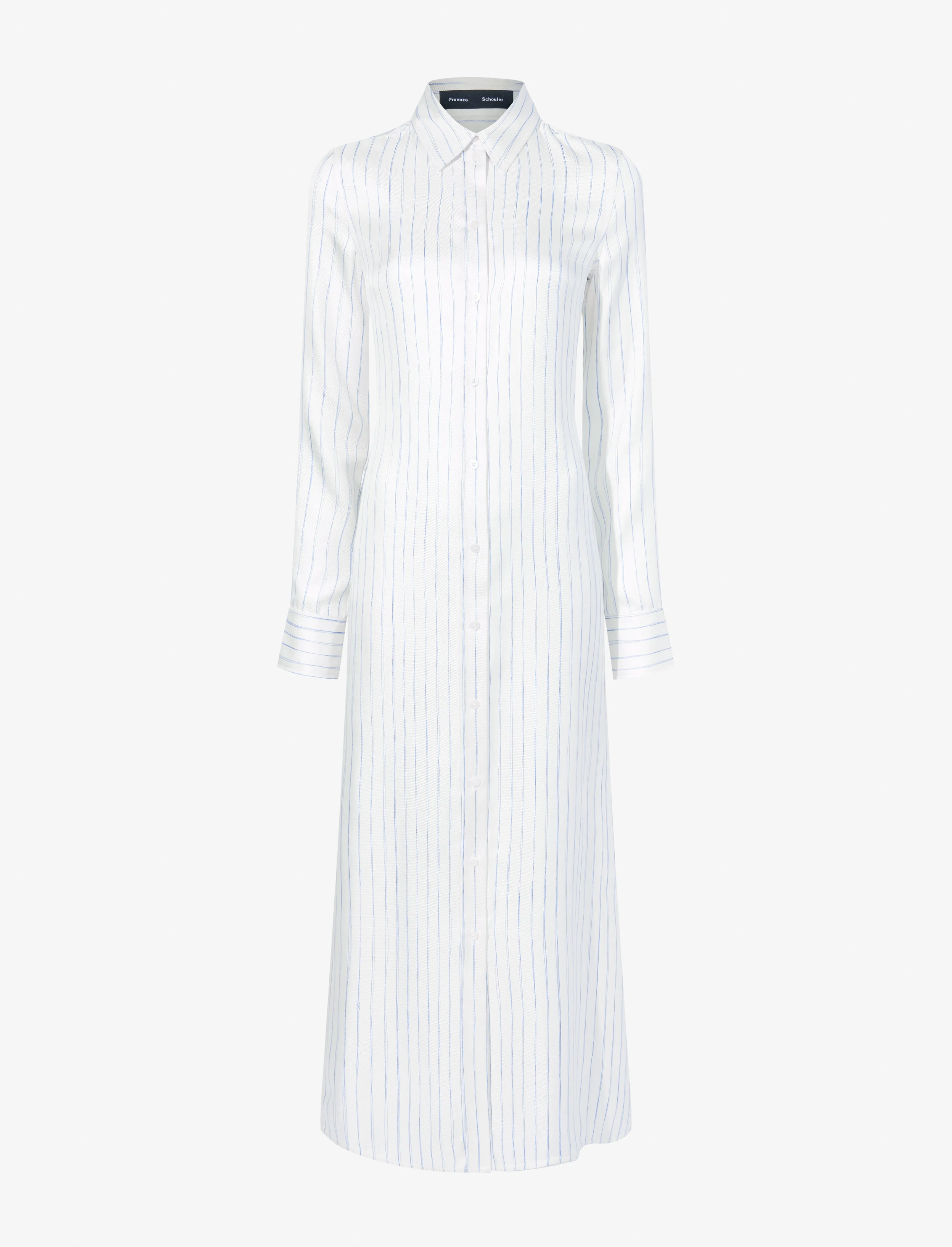 Hannah Dress in Stripe Silk Twill sold by Proenza Schouler