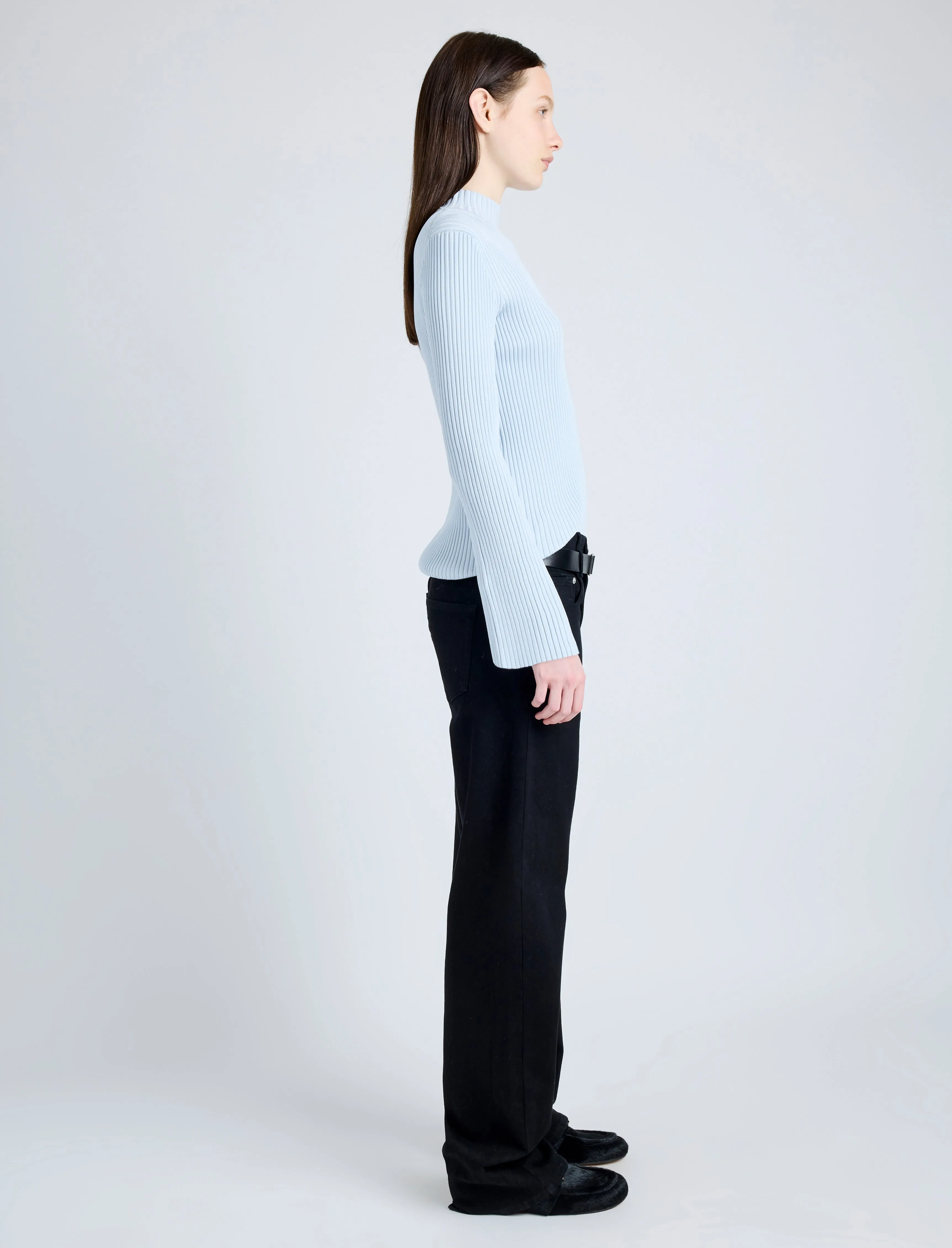 Abigail Top in Midweight Viscose Rib sold by Proenza Schouler product image thumbnail 4