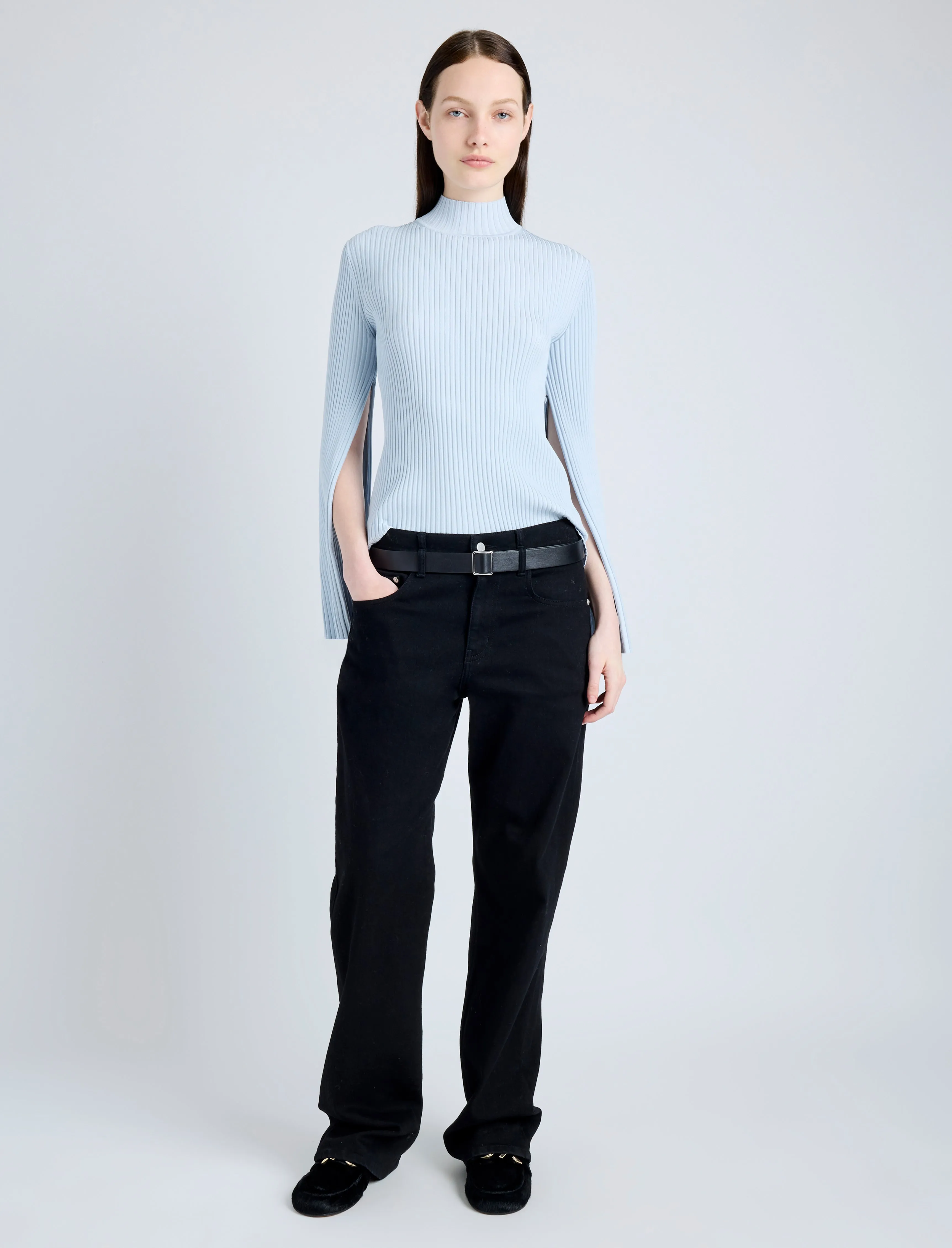 Abigail Top in Midweight Viscose Rib sold by Proenza Schouler product image thumbnail 3