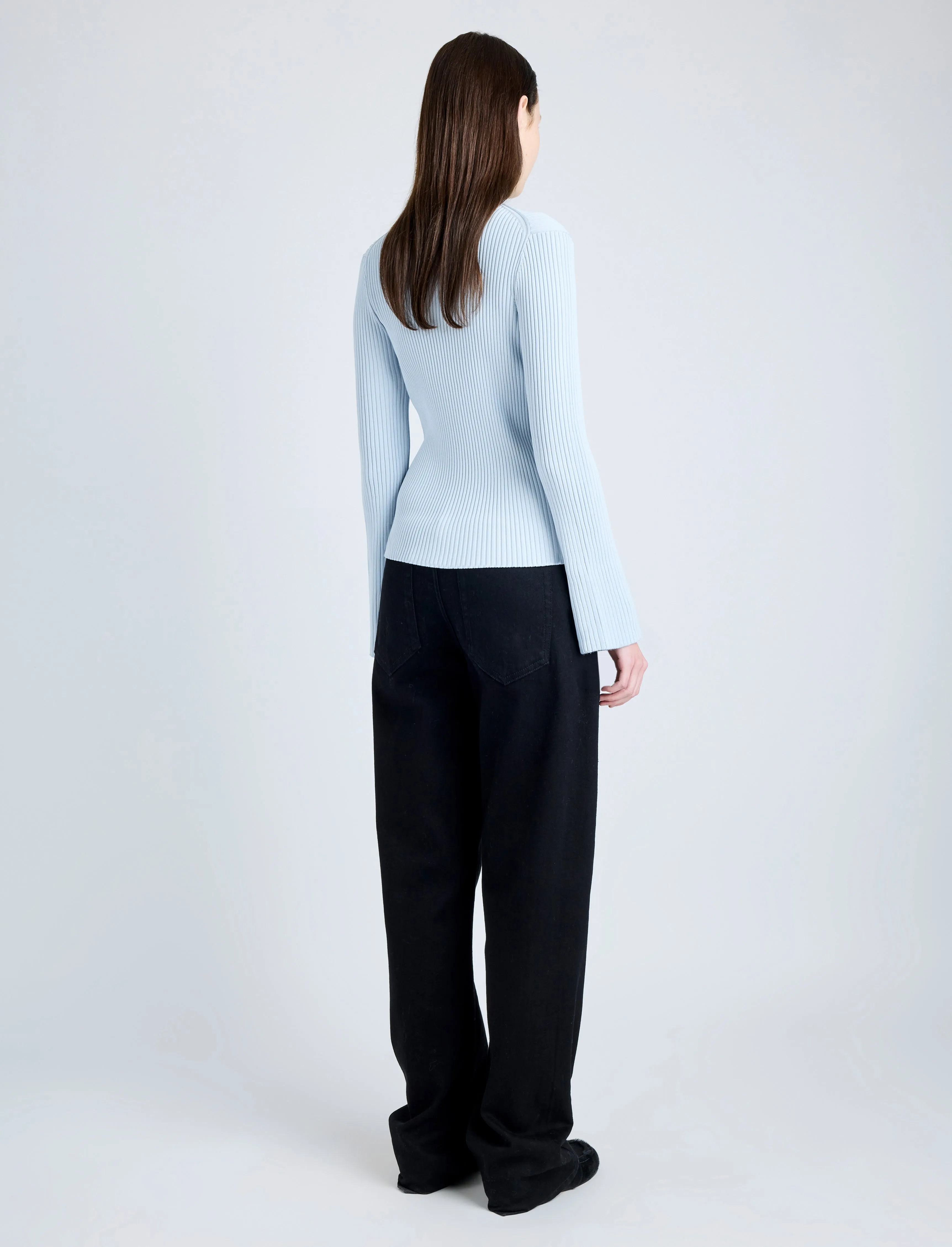 Abigail Top in Midweight Viscose Rib sold by Proenza Schouler product image thumbnail 5