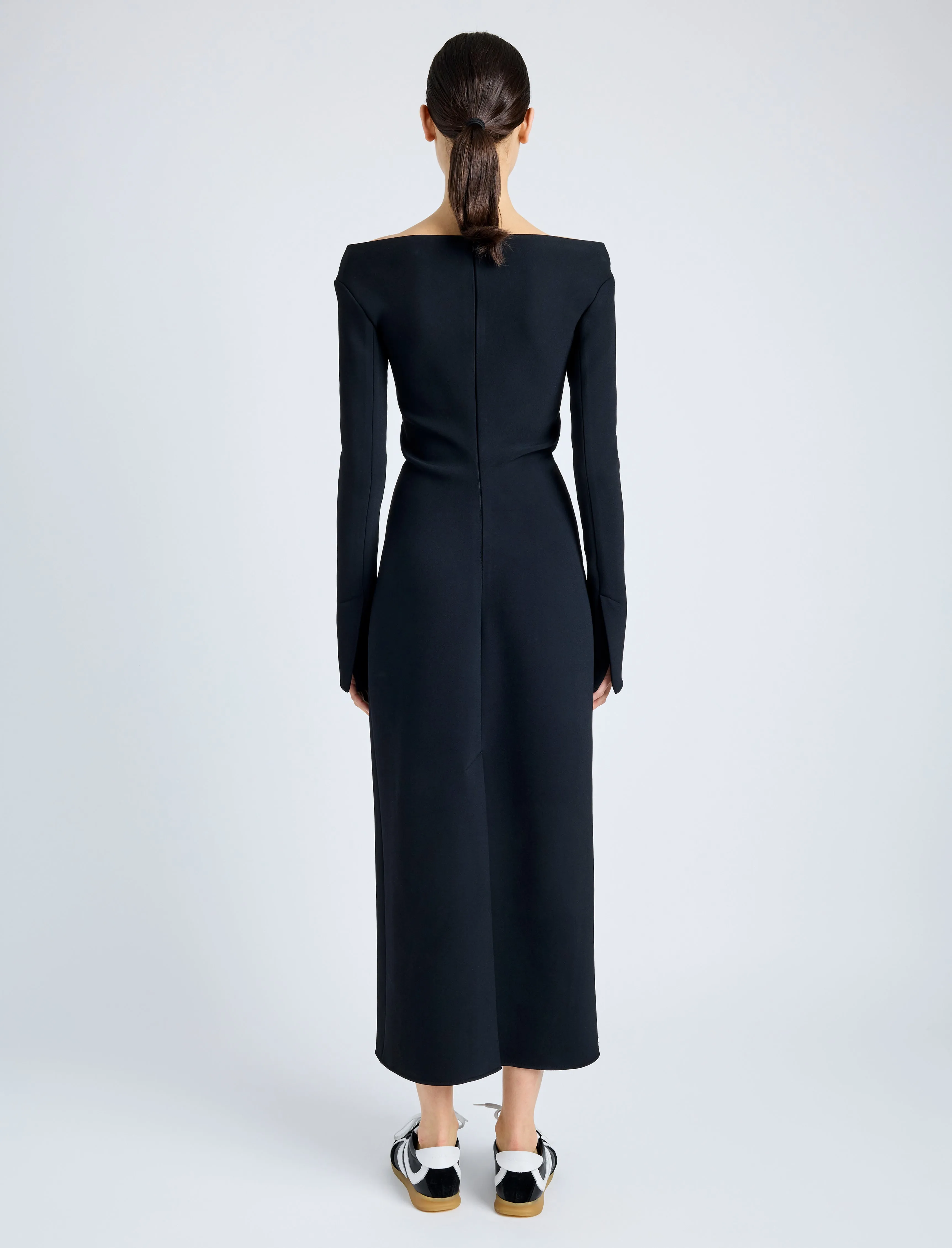 Yara Dress In Bi-Stretch Suiting sold by Proenza Schouler product image thumbnail 4