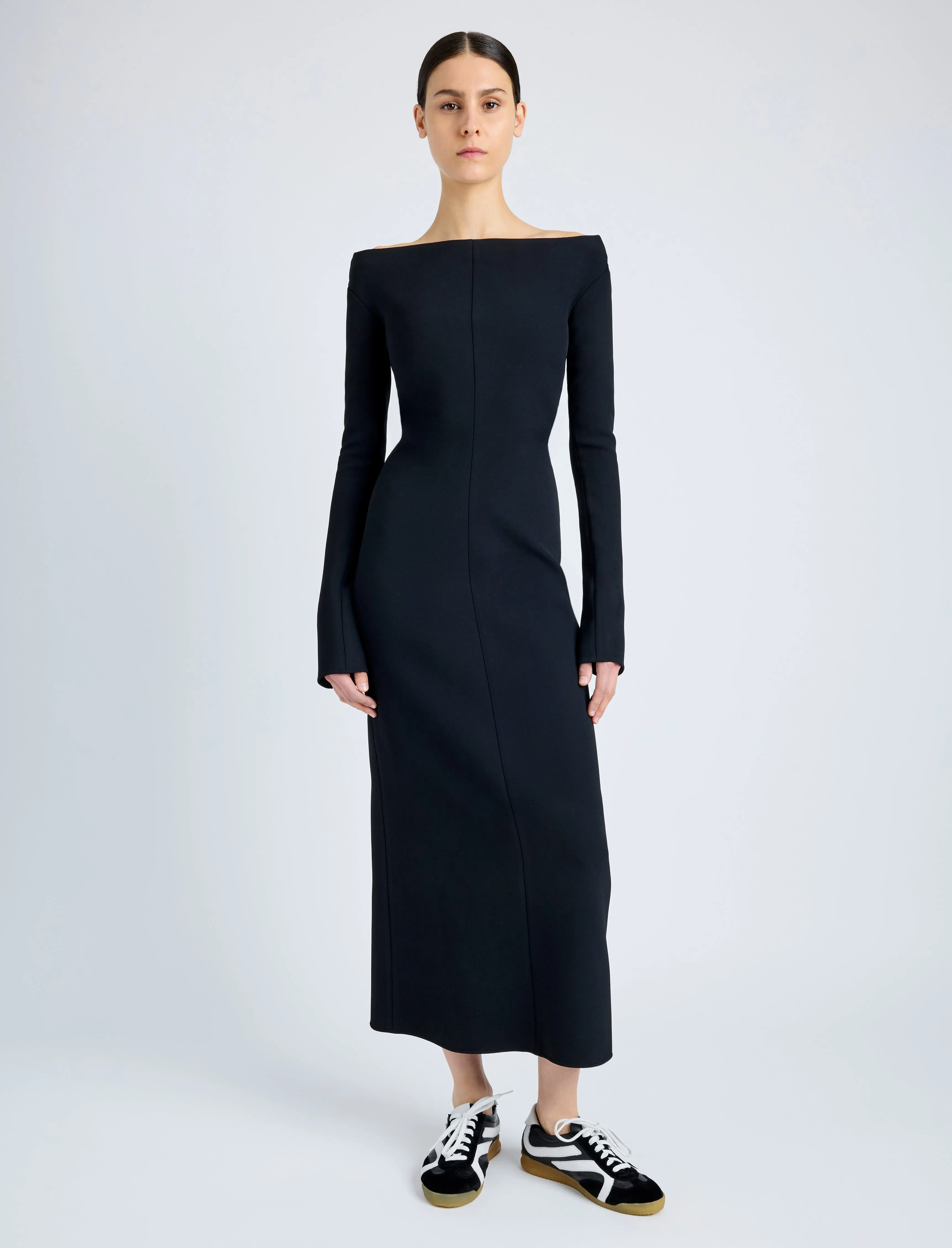 Yara Dress In Bi-Stretch Suiting sold by Proenza Schouler product image thumbnail 2