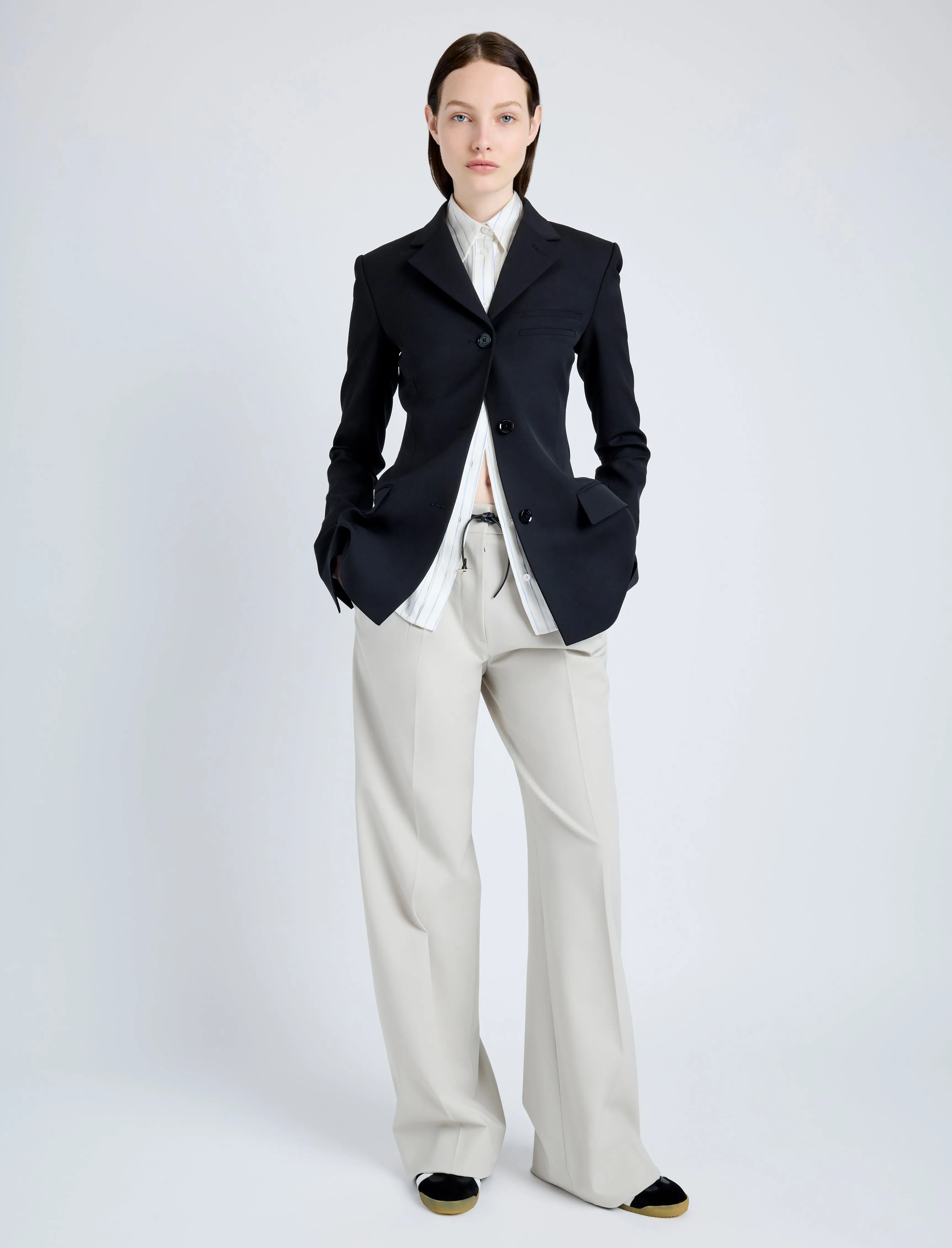 Lark Blazer in Wool Gabardine Suiting sold by Proenza Schouler product image thumbnail 3