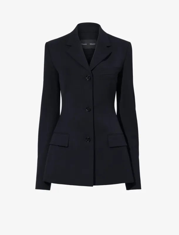 Lark Blazer in Wool Gabardine Suiting made by Proenza Schouler