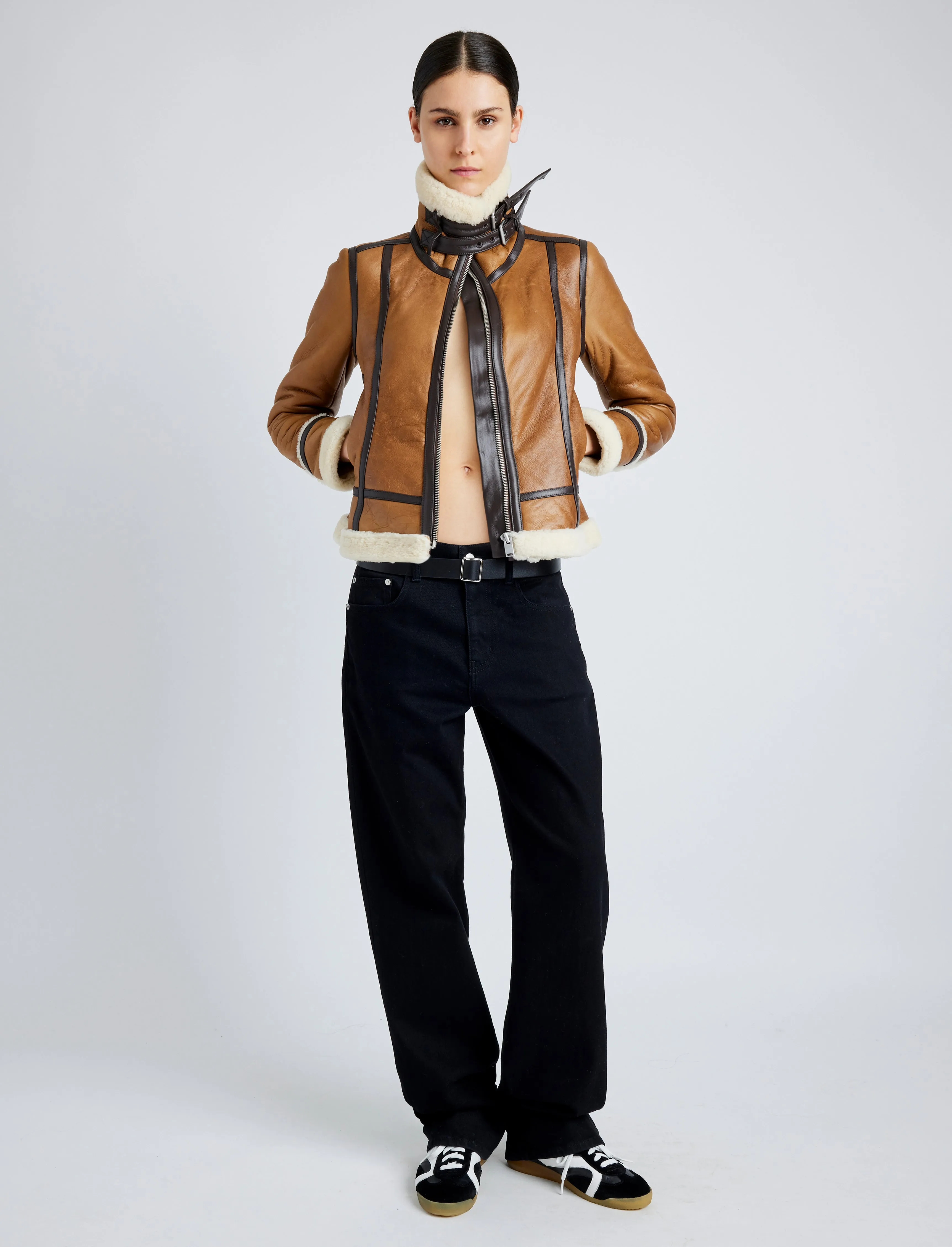 Arlo Jacket in Nappa Shearling sold by Proenza Schouler product image thumbnail 3
