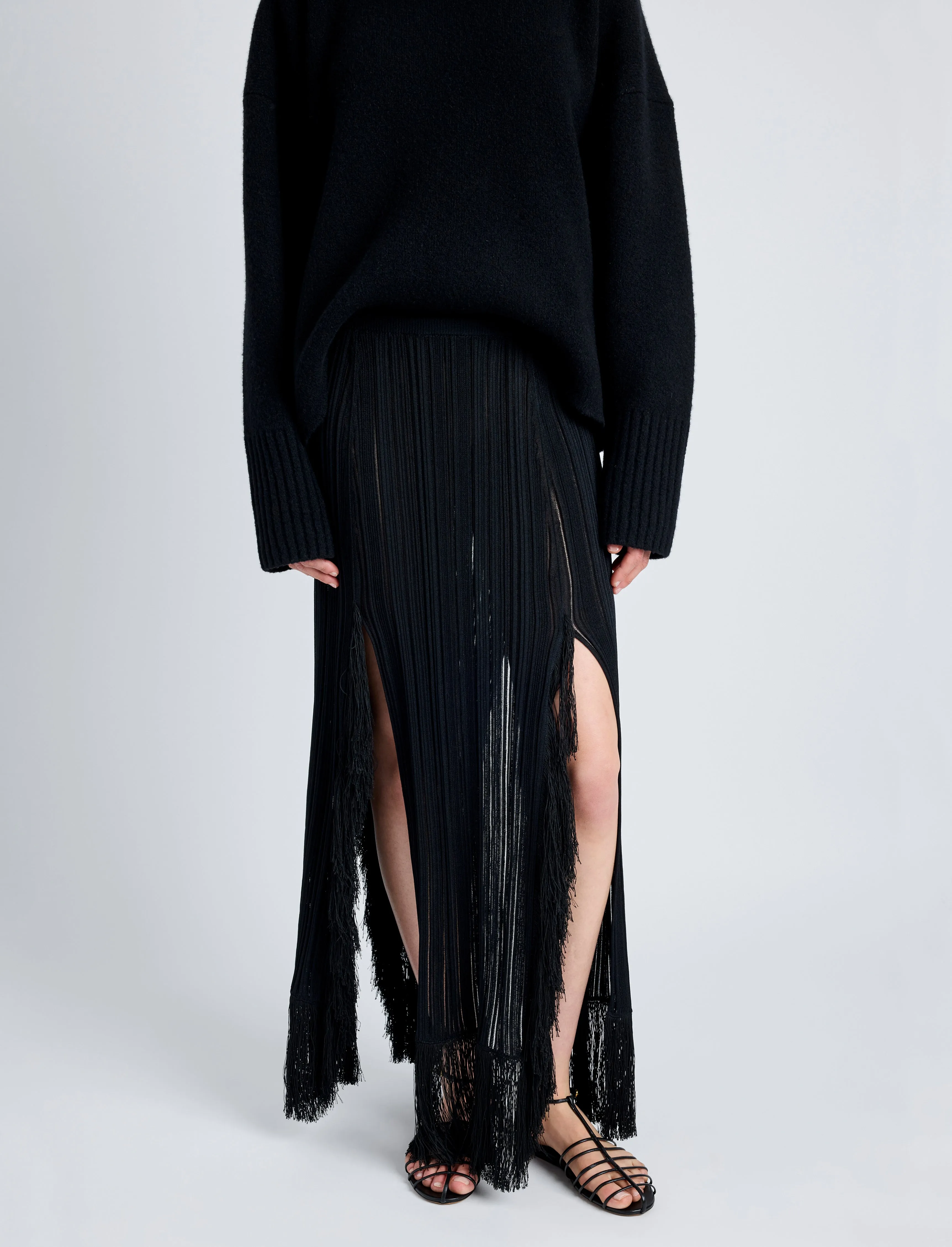 Alaina Skirt in Viscose Fringe Knit sold by Proenza Schouler product image thumbnail 5