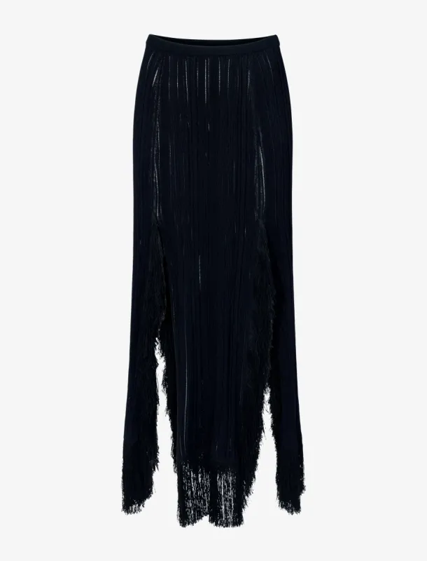 Alaina Skirt in Viscose Fringe Knit made by Proenza Schouler