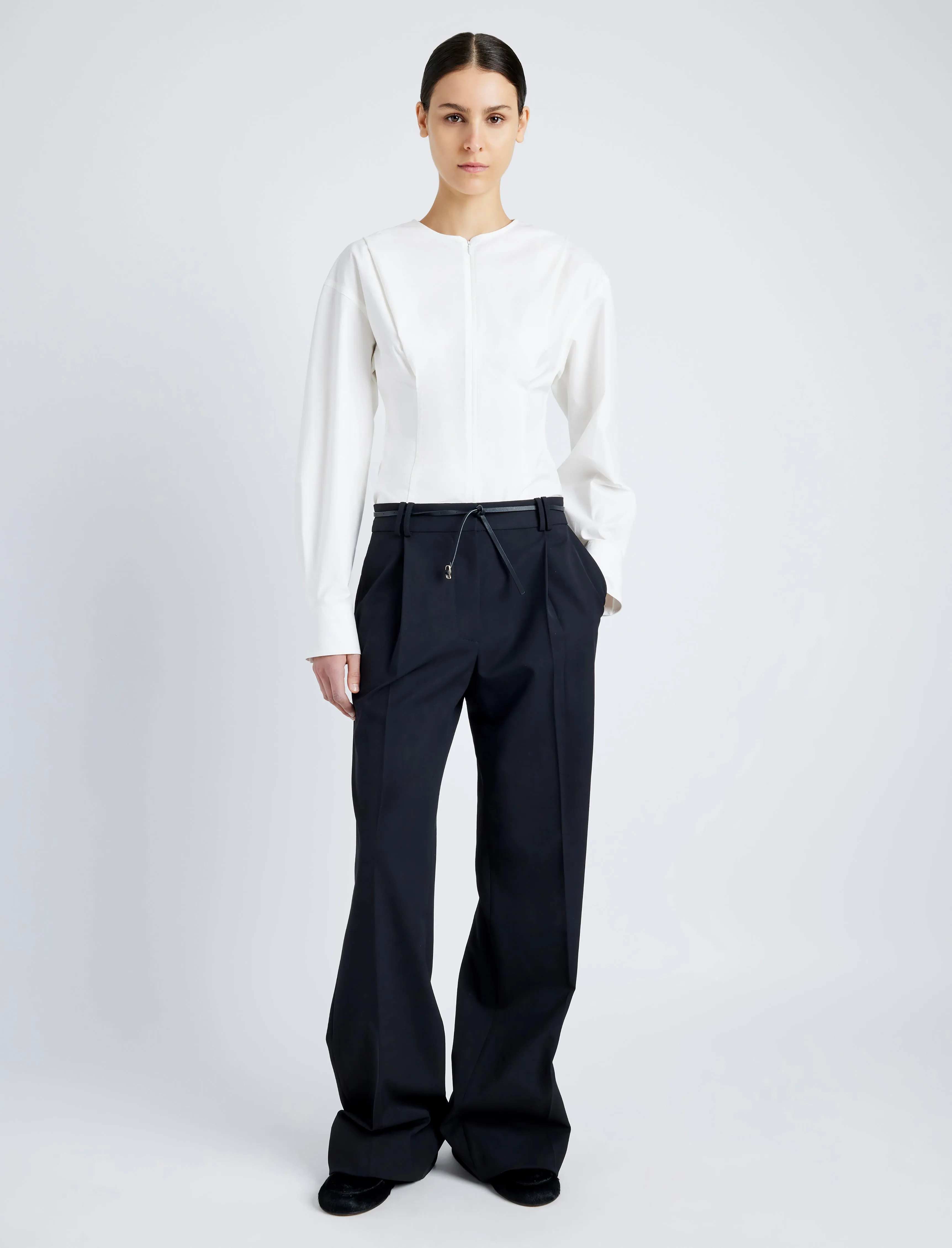 Ivonne Top in Eco Poplin sold by Proenza Schouler product image thumbnail 3