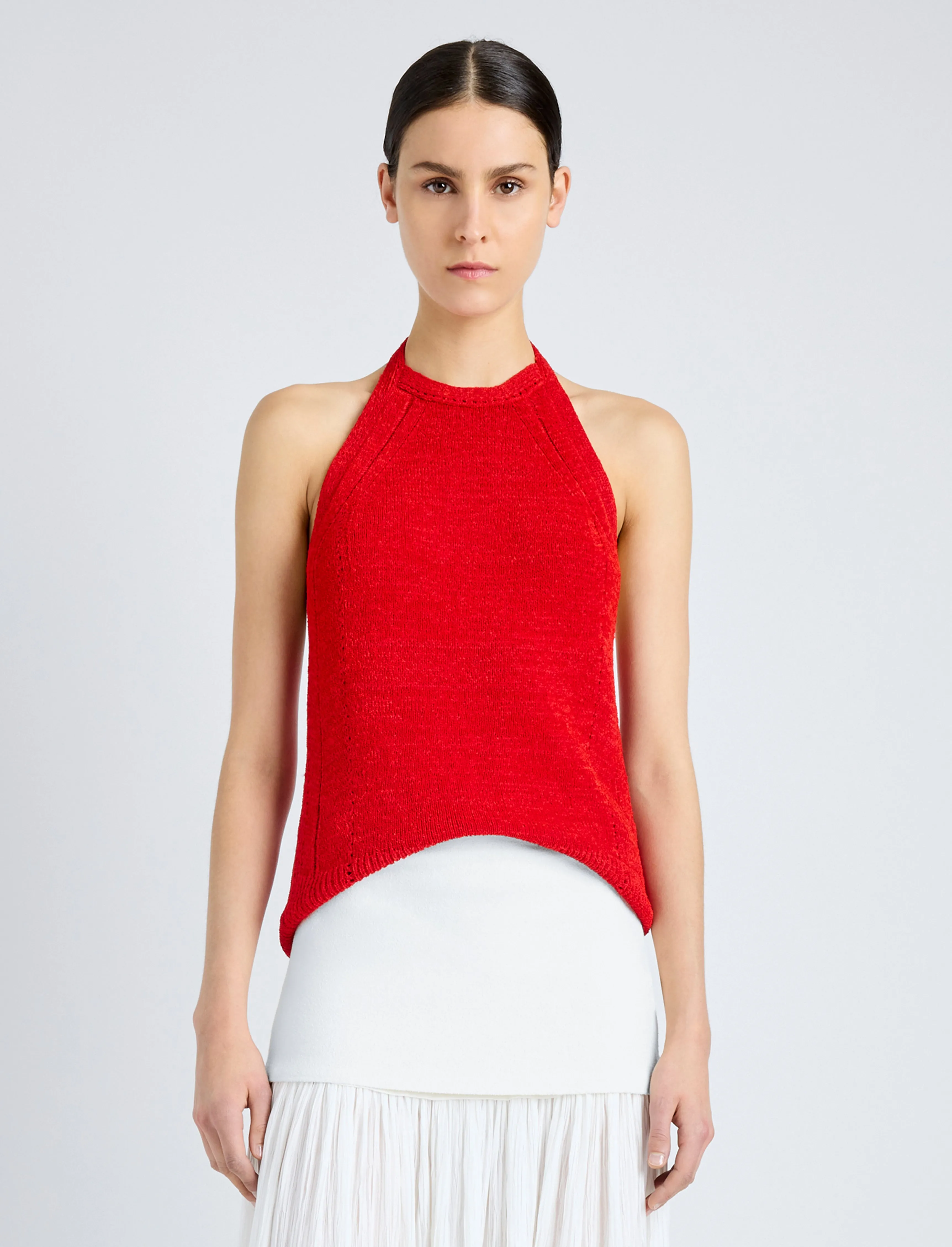 Leona Top in Viscose Ribbon Knit sold by Proenza Schouler product image thumbnail 2