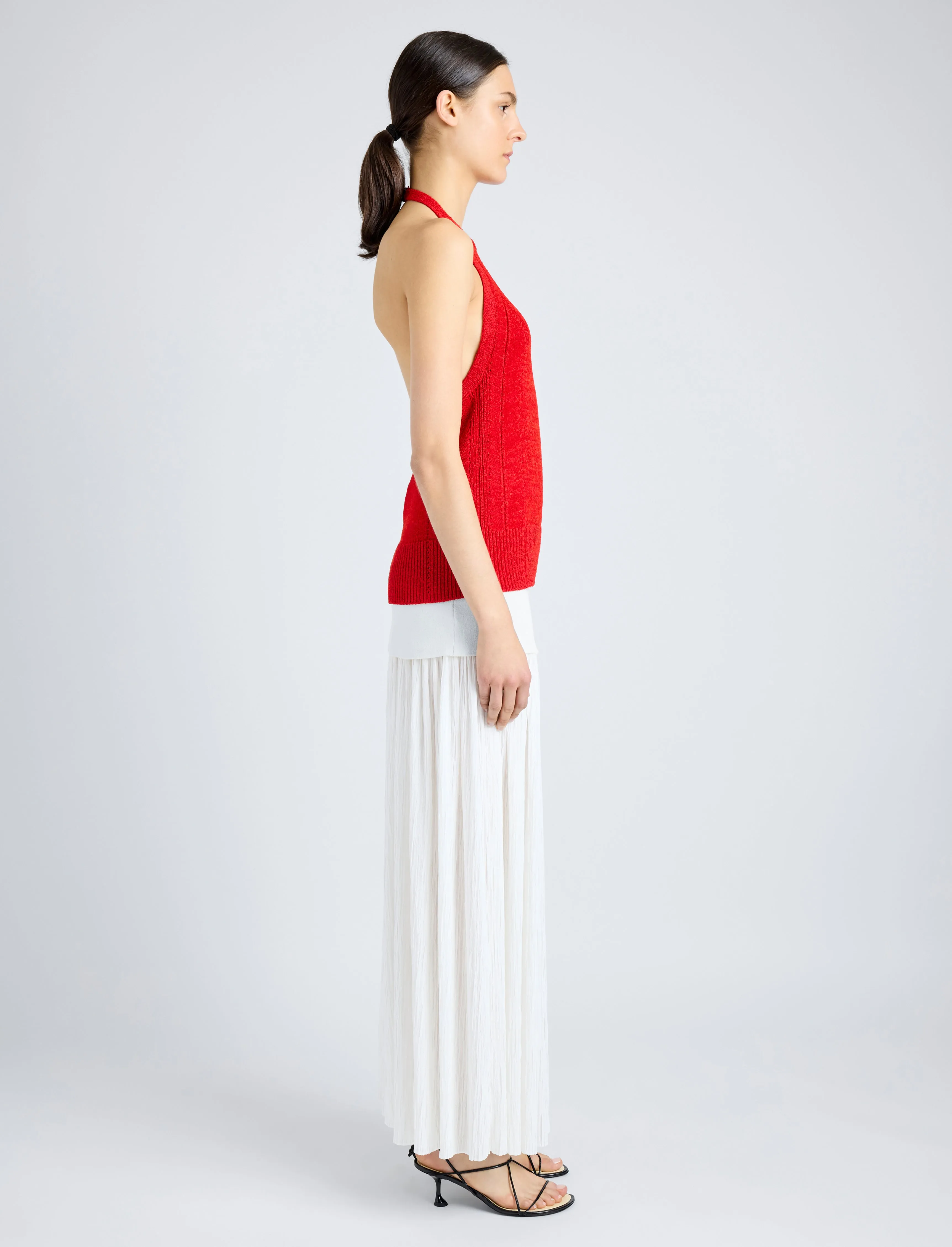Leona Top in Viscose Ribbon Knit sold by Proenza Schouler product image thumbnail 4