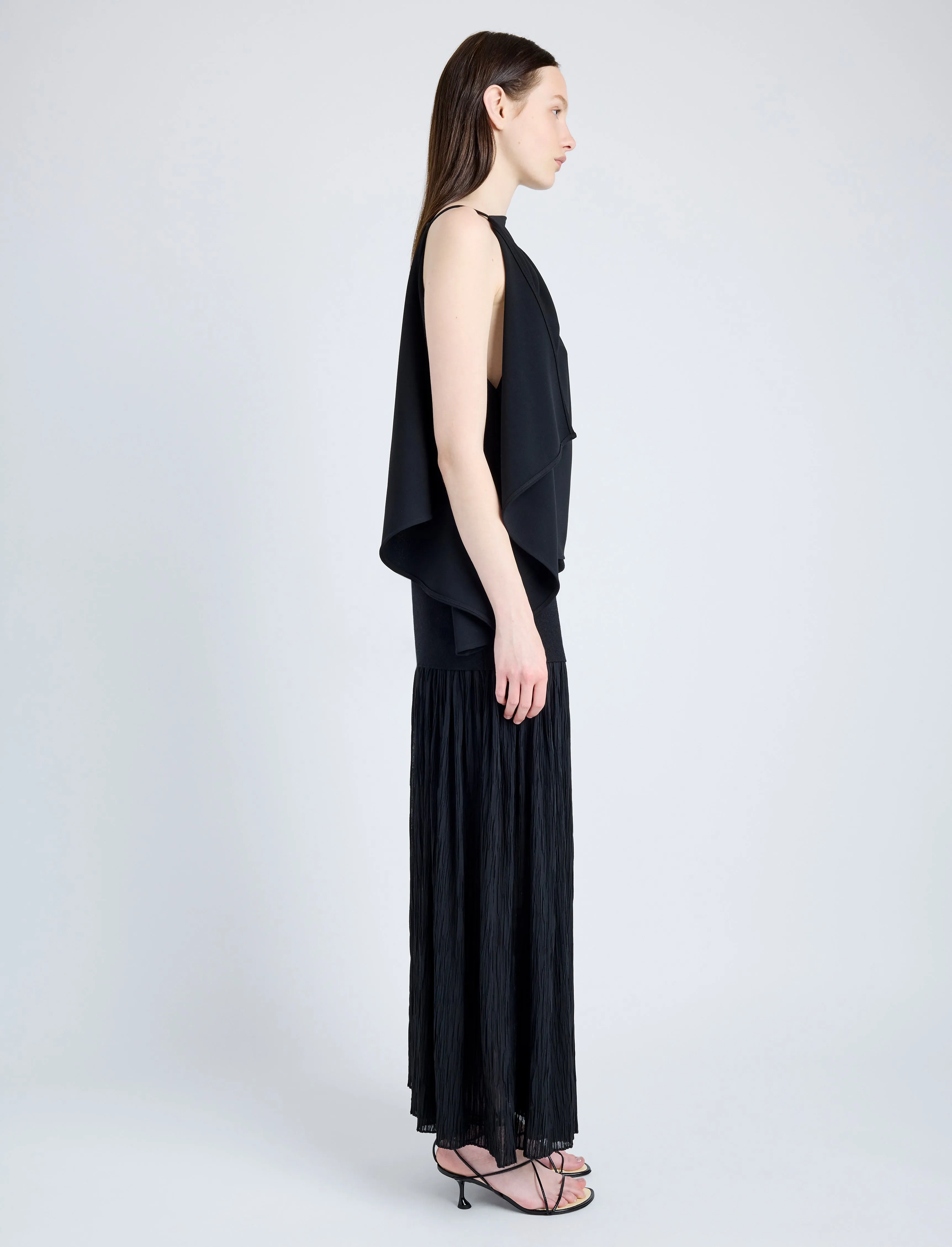 Paige Skirt in Pleated Crepe Chiffon sold by Proenza Schouler product image thumbnail 3