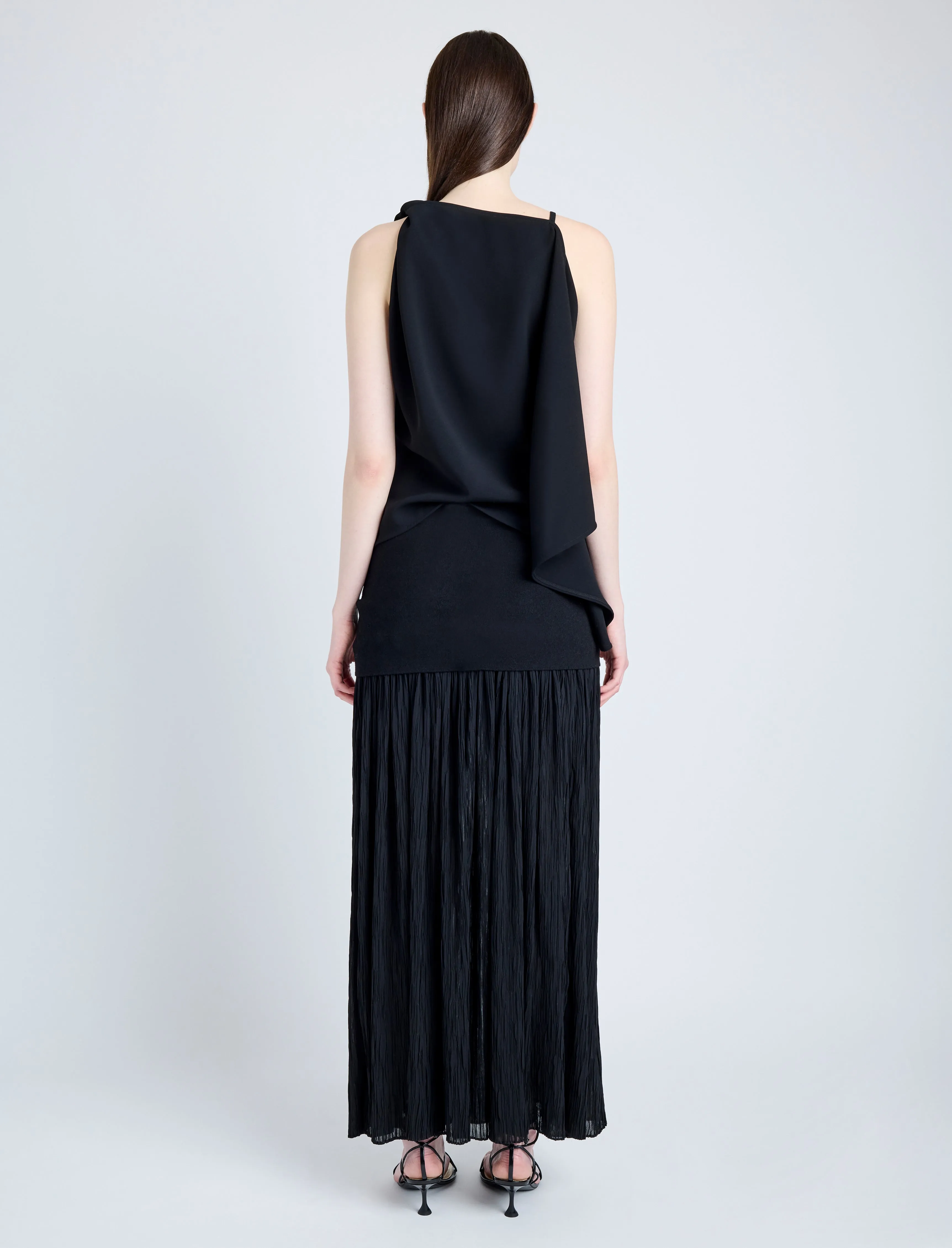 Paige Skirt in Pleated Crepe Chiffon sold by Proenza Schouler product image thumbnail 4