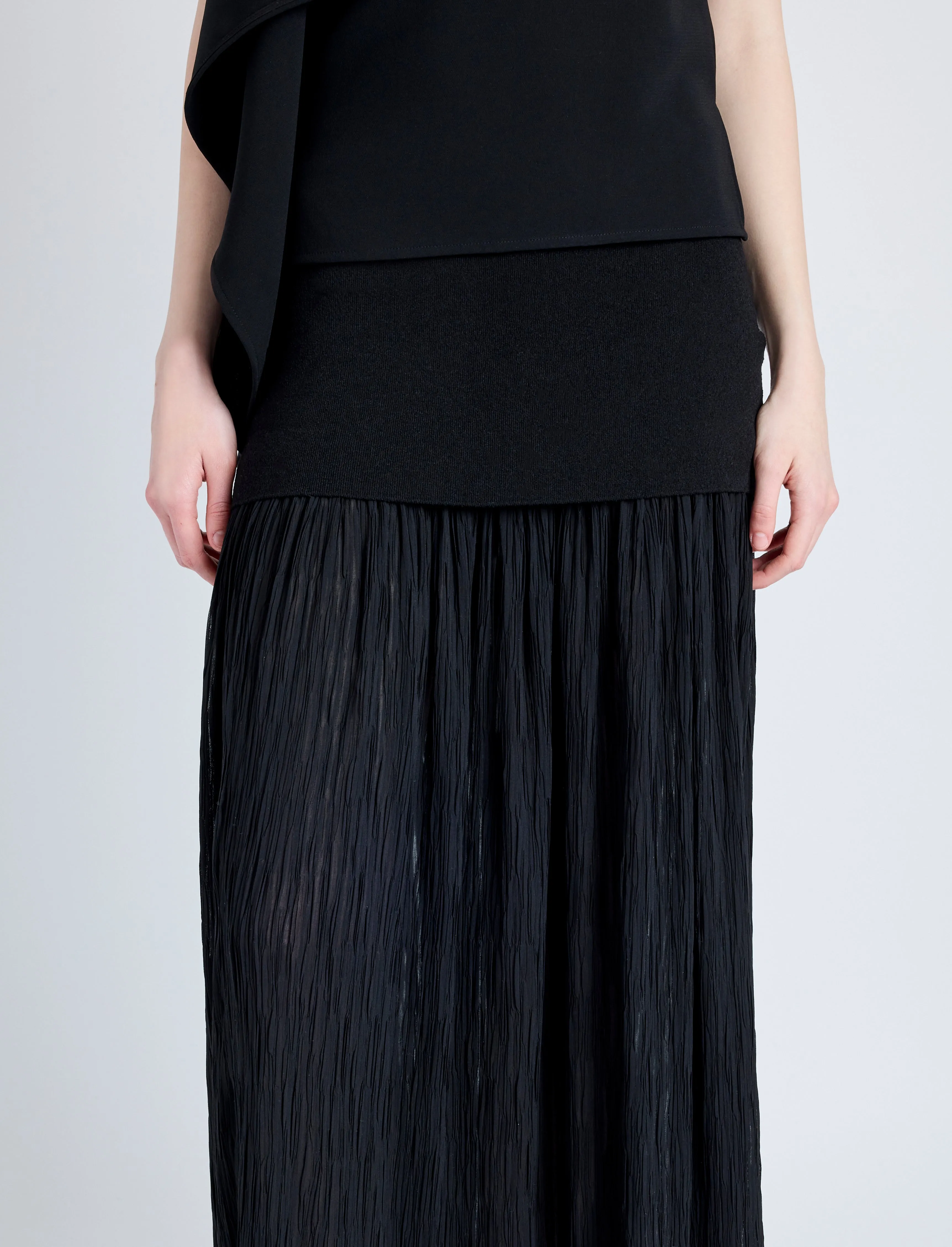Paige Skirt in Pleated Crepe Chiffon sold by Proenza Schouler product image thumbnail 5