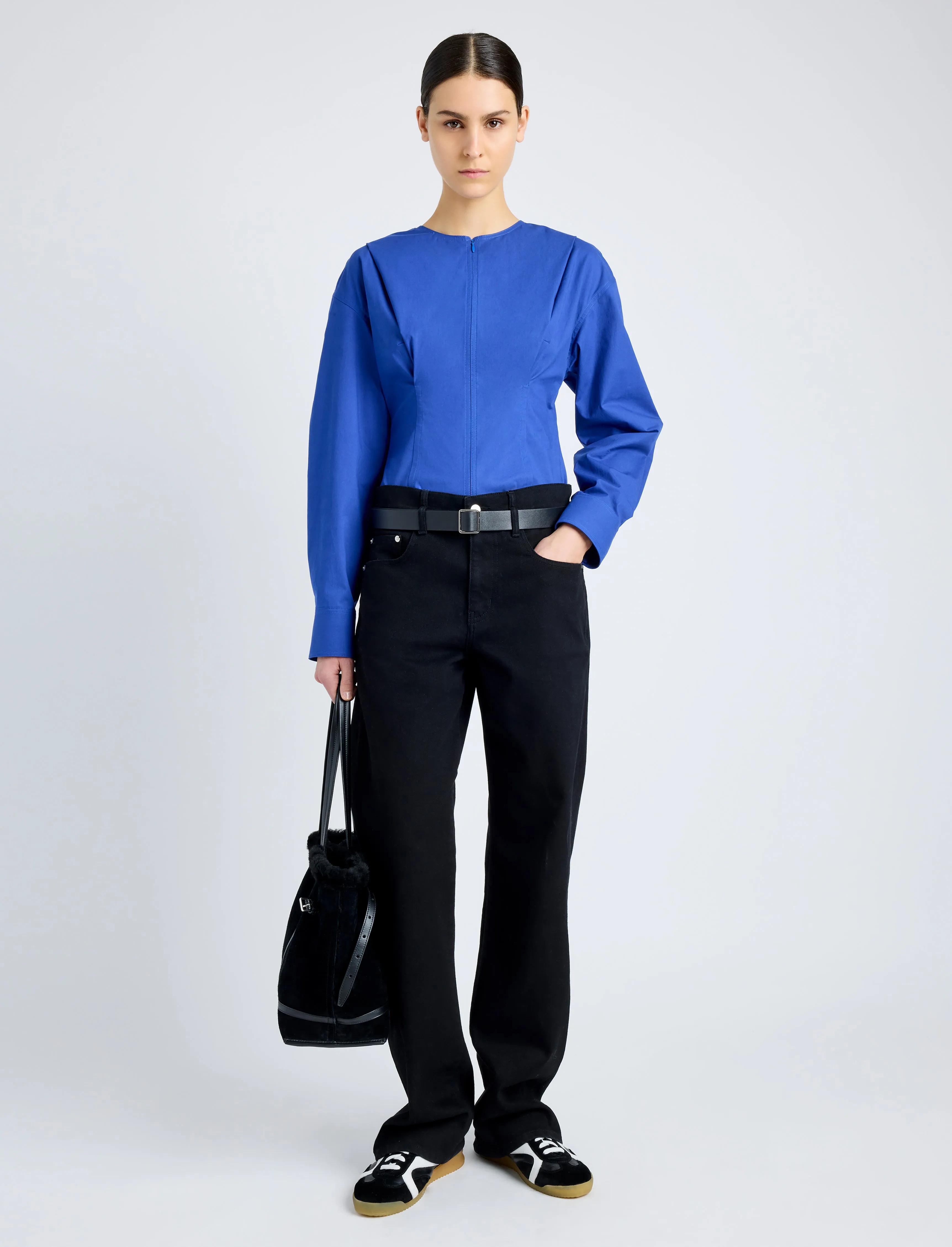 Ivonne Top in Eco Poplin sold by Proenza Schouler product image thumbnail 3