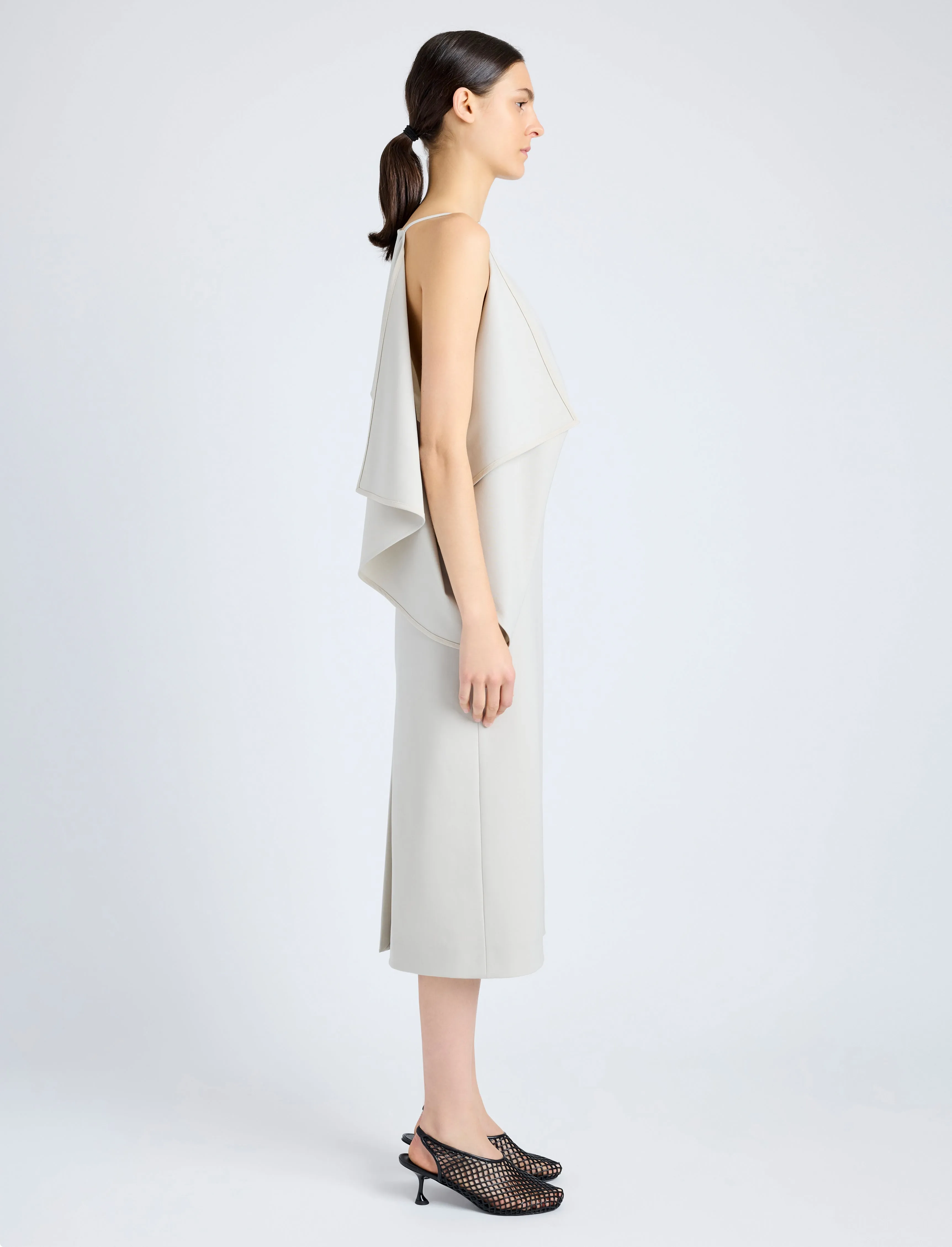 Elena Dress in Wool Gabardine Suiting sold by Proenza Schouler product image thumbnail 3