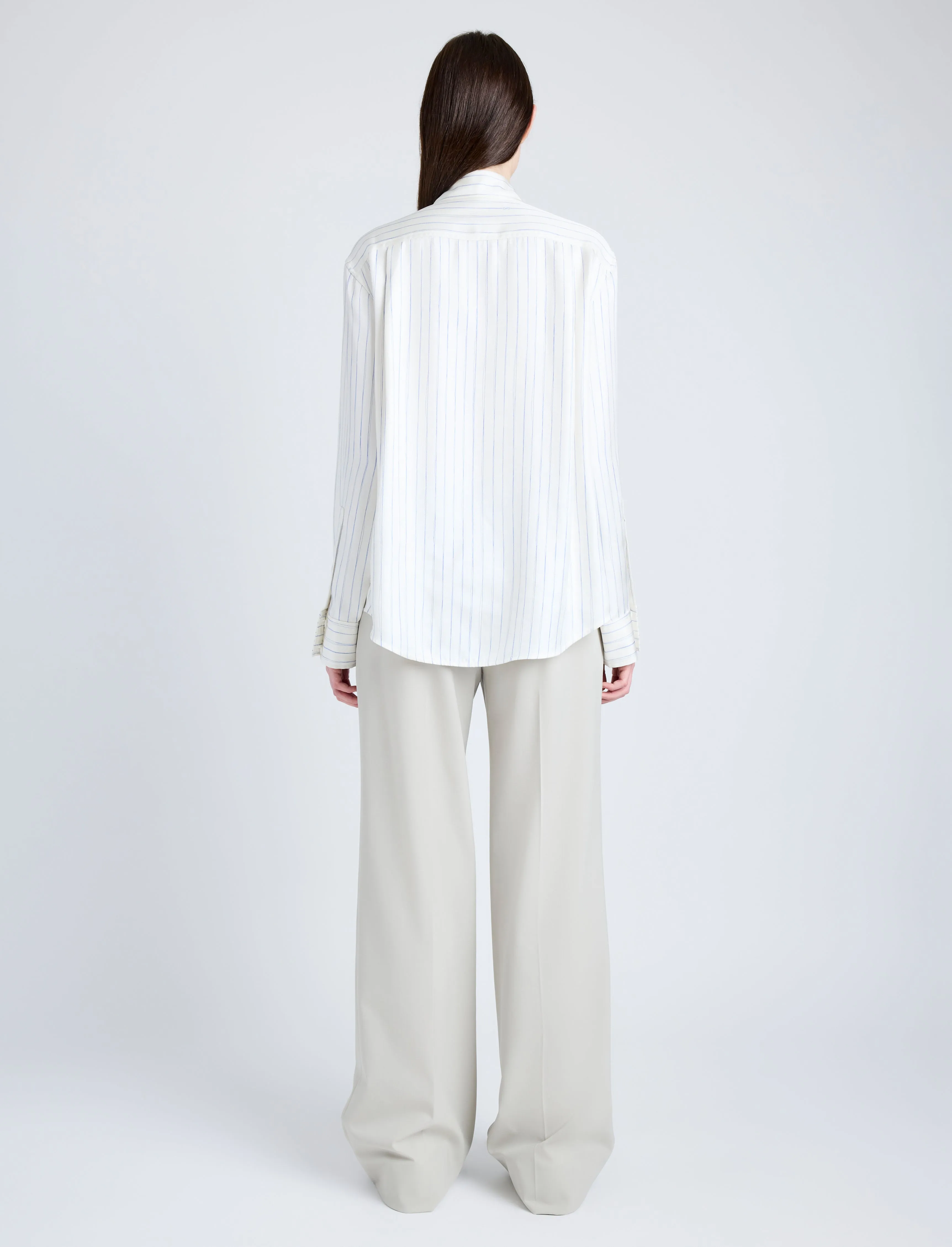 Savannah Pant in Wool Gabardine Suiting sold by Proenza Schouler product image thumbnail 4