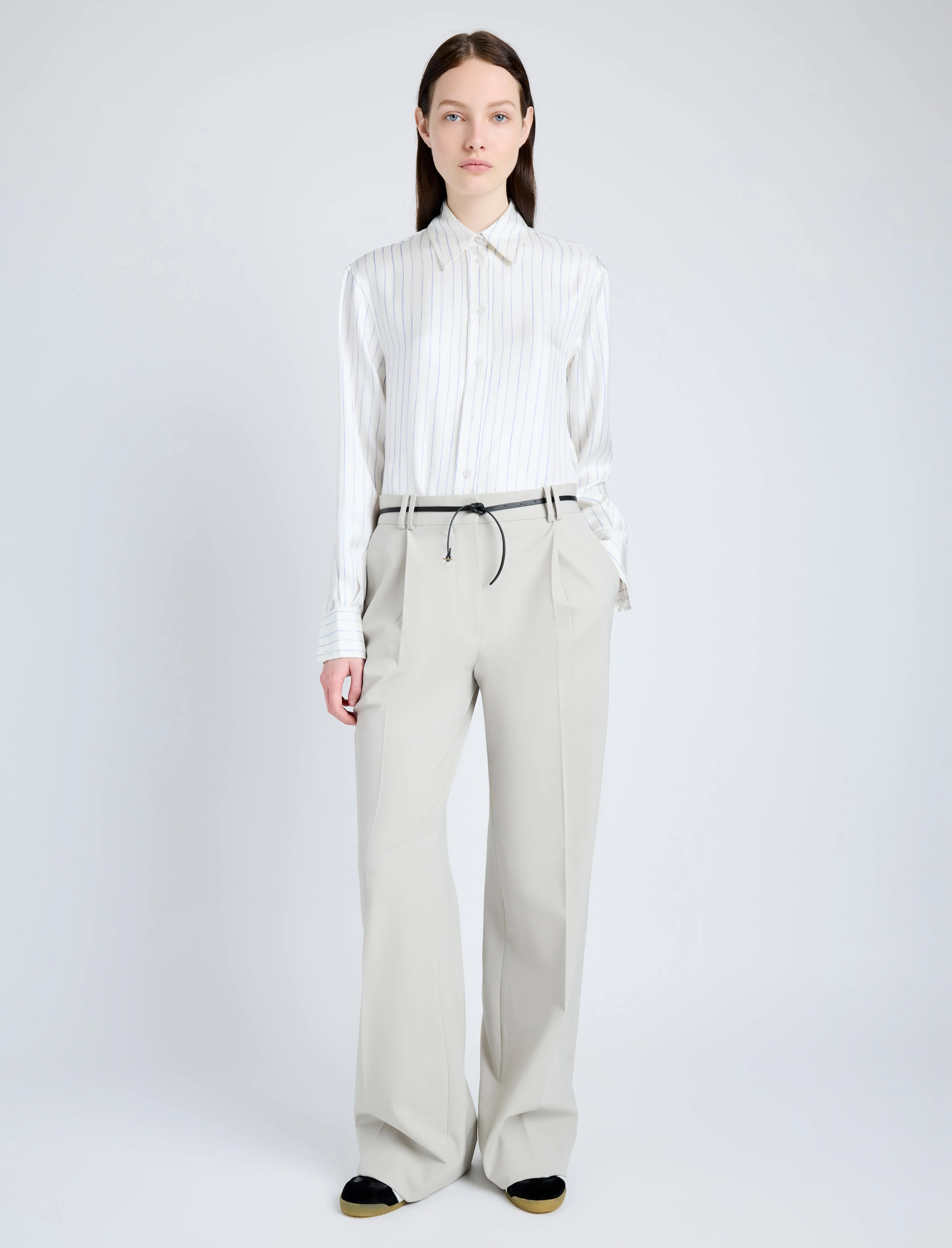 Savannah Pant in Wool Gabardine Suiting sold by Proenza Schouler product image thumbnail 2