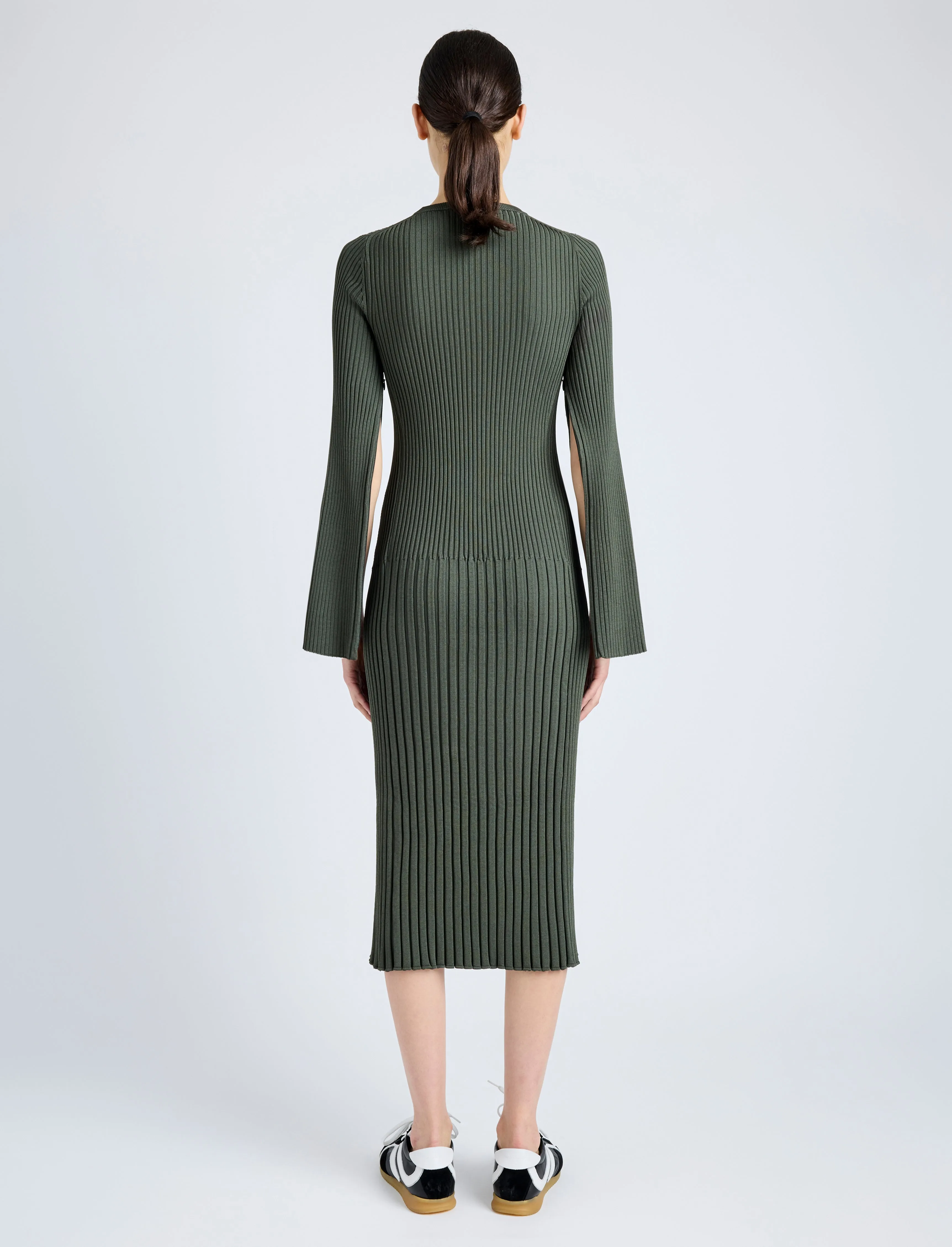 Kenna Dress in Midweight Viscose Rib sold by Proenza Schouler product image thumbnail 4