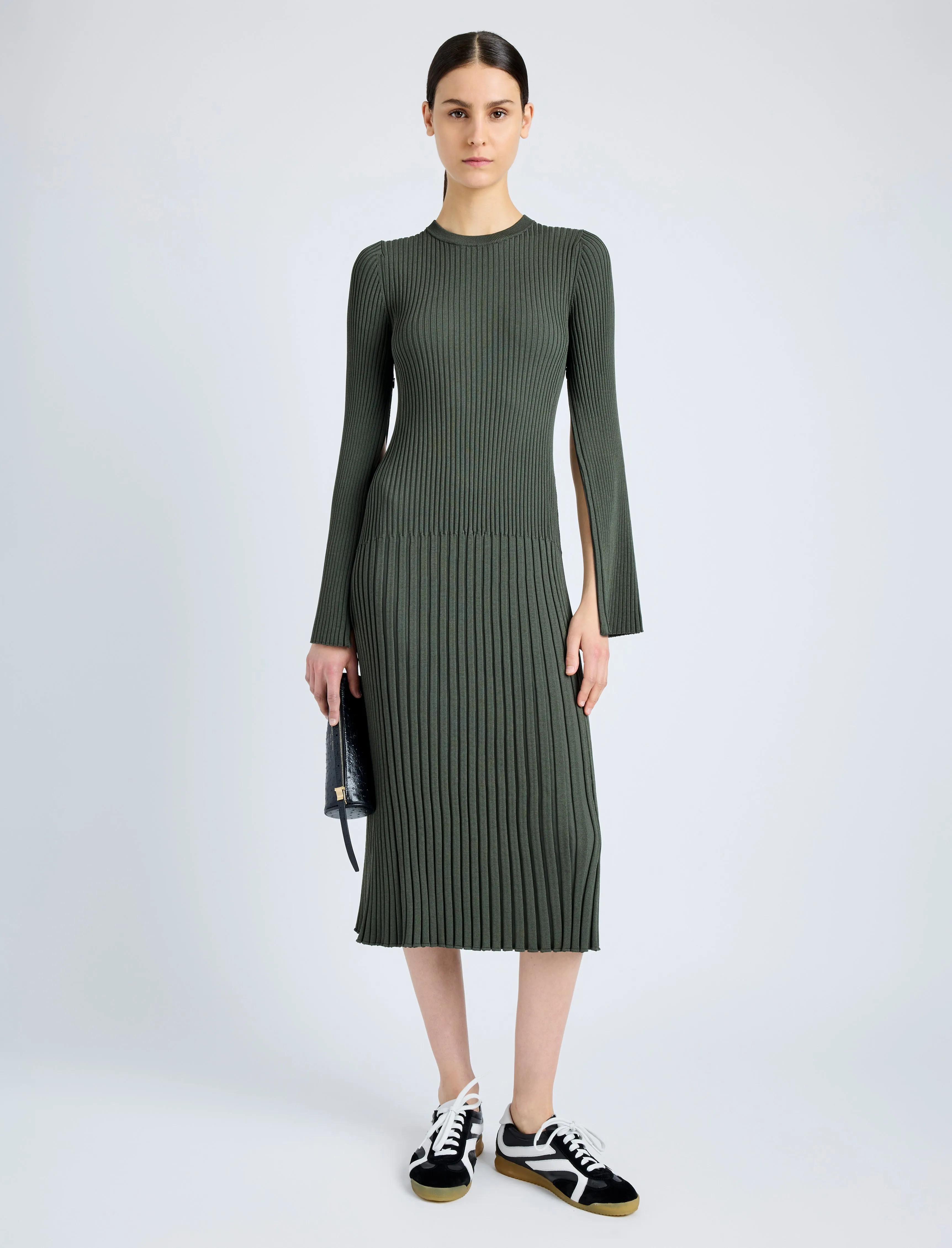 Kenna Dress in Midweight Viscose Rib sold by Proenza Schouler product image thumbnail 2