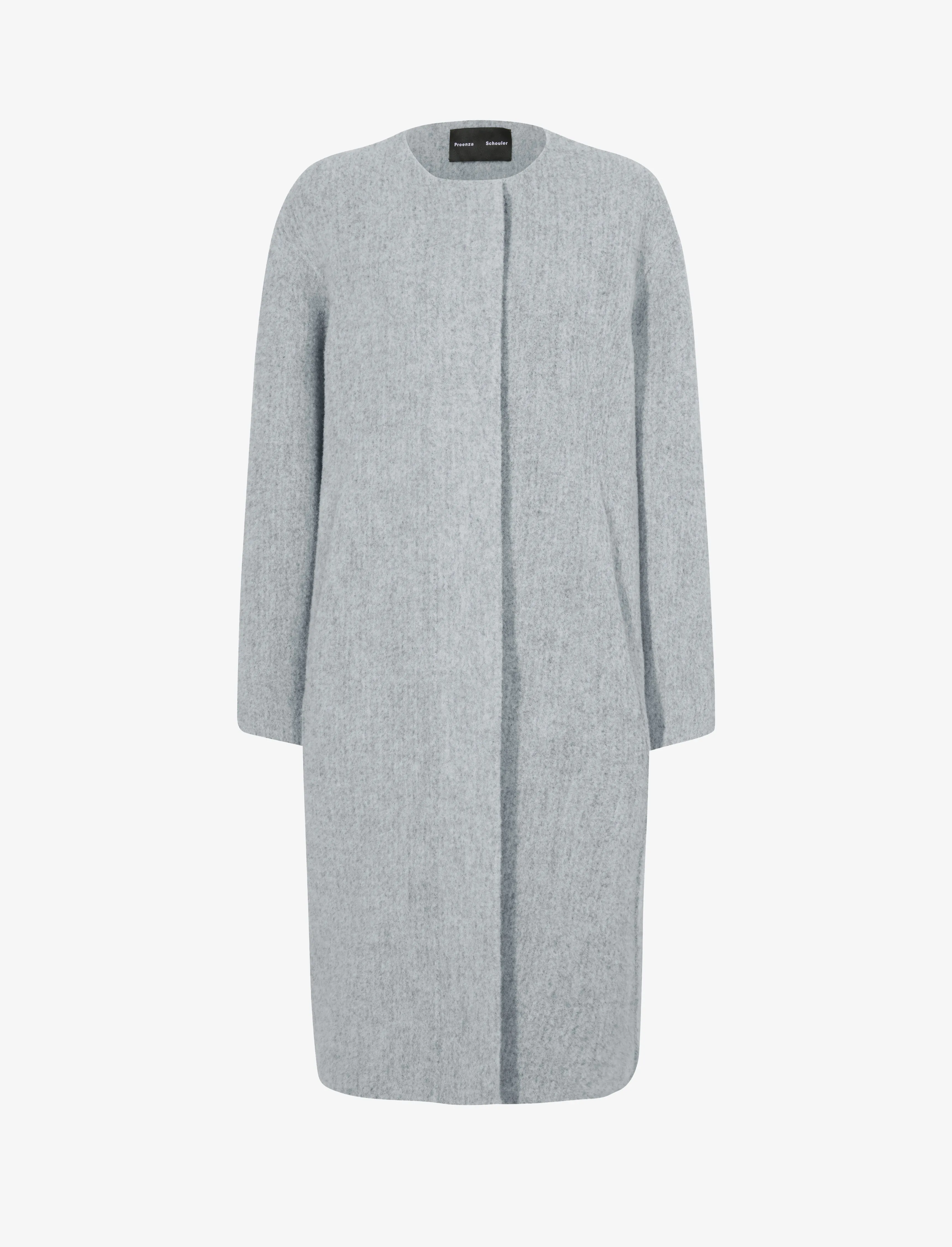 Albers Coat in Textured Double Face Wool sold by Proenza Schouler