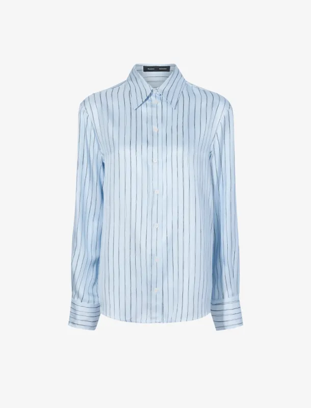 Madison Top in Stripe Silk Twill sold by Proenza Schouler
