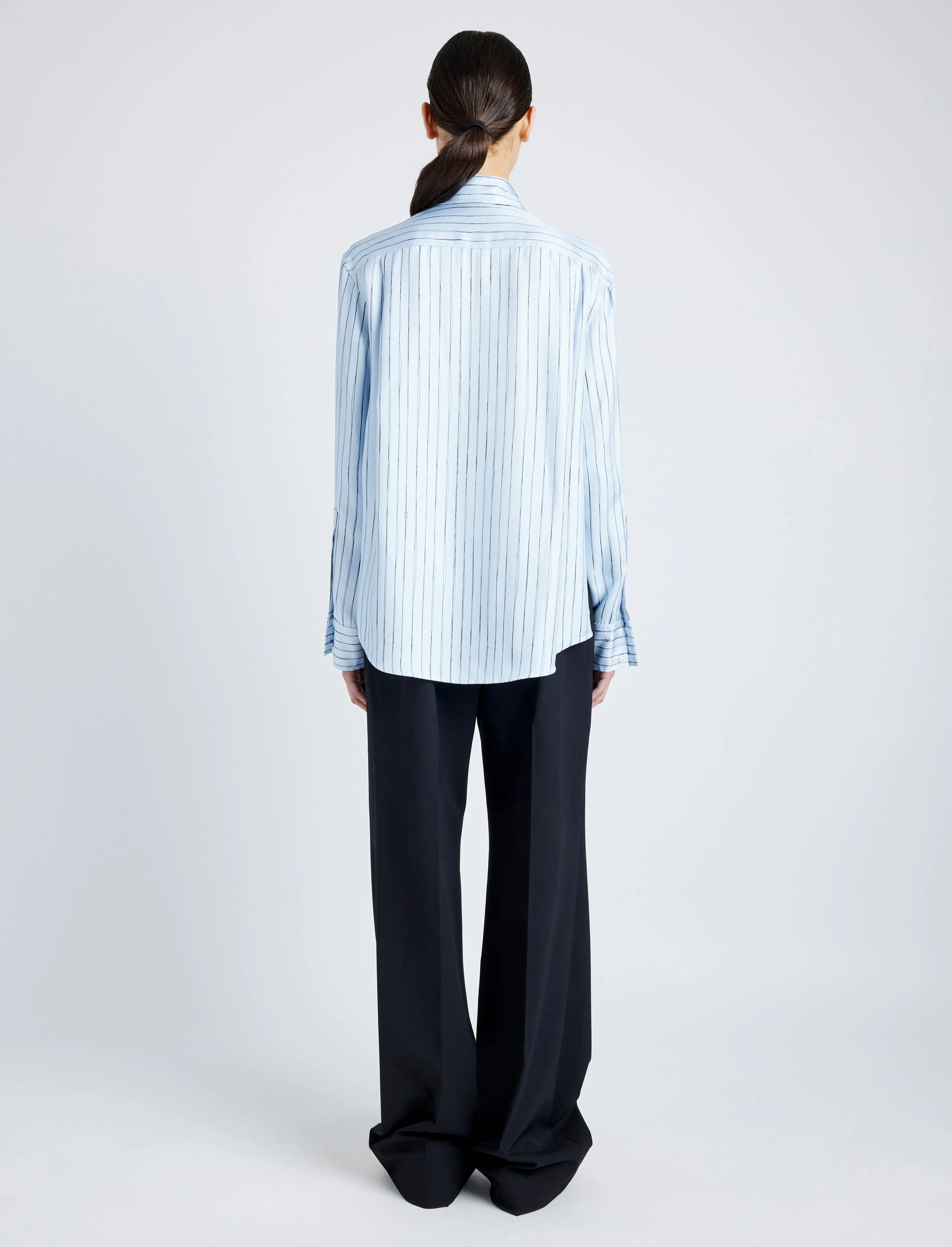 Madison Top in Stripe Silk Twill sold by Proenza Schouler product image thumbnail 5