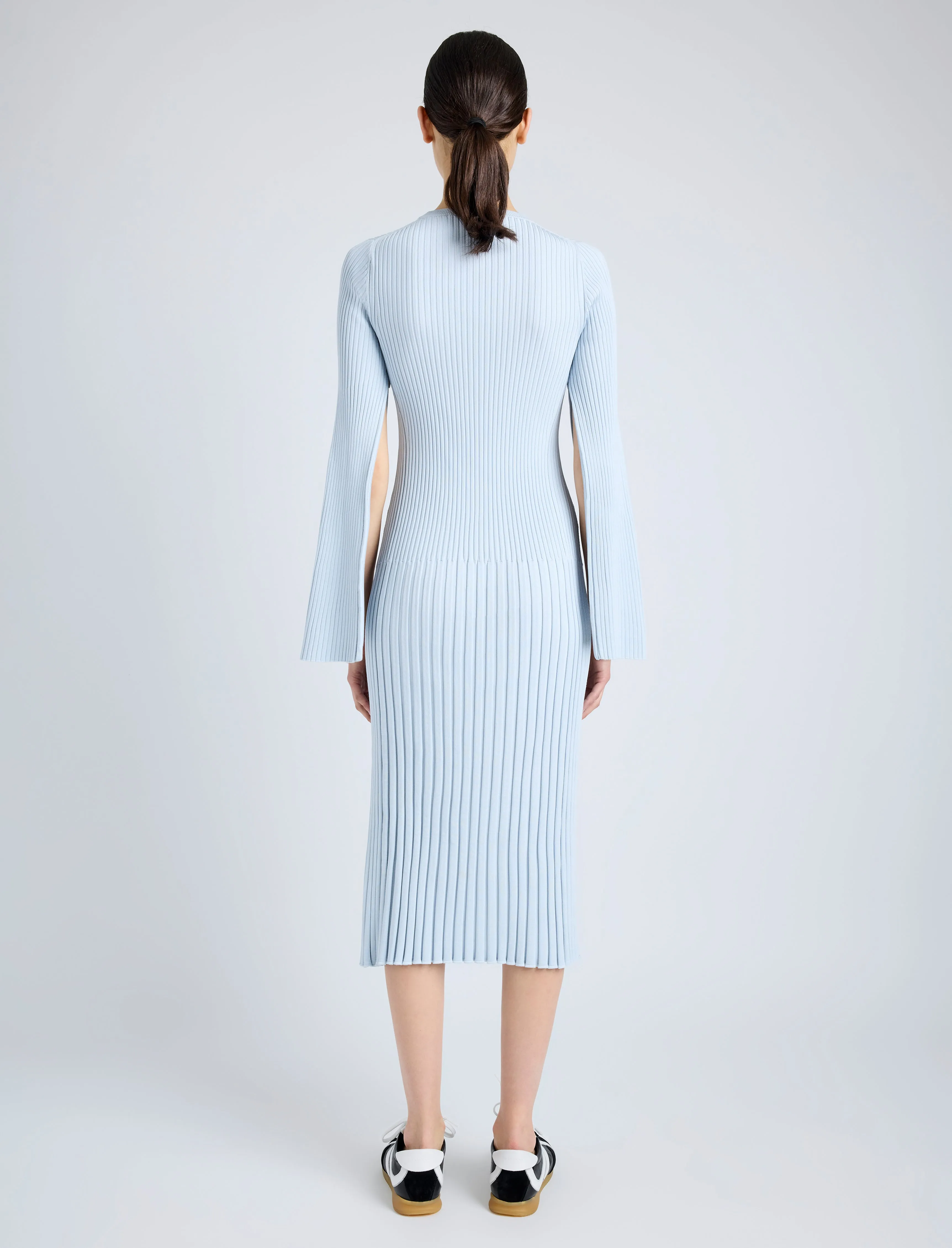 Kenna Dress in Midweight Viscose Rib sold by Proenza Schouler product image thumbnail 4
