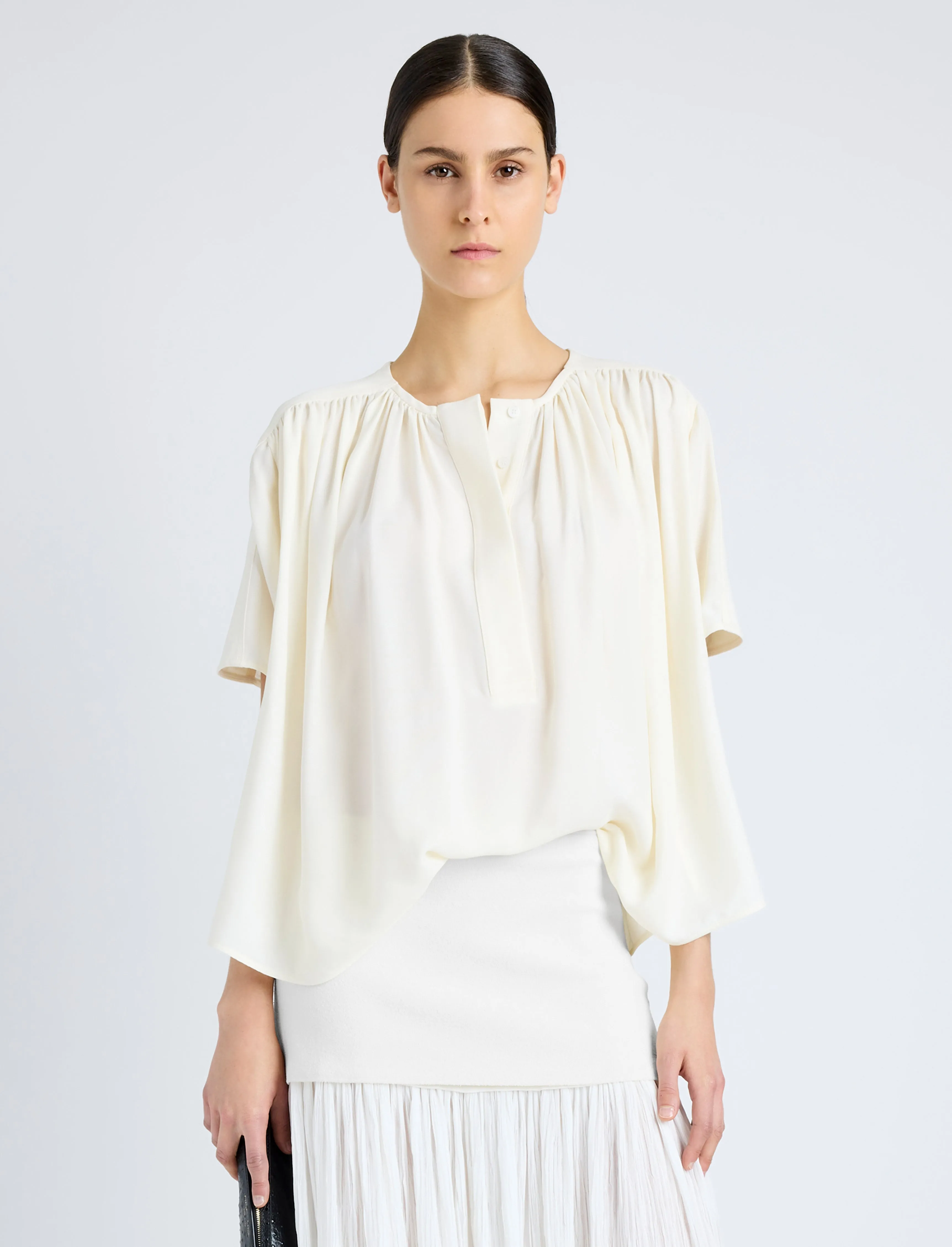 Claire Top in Viscose Georgette sold by Proenza Schouler product image thumbnail 2