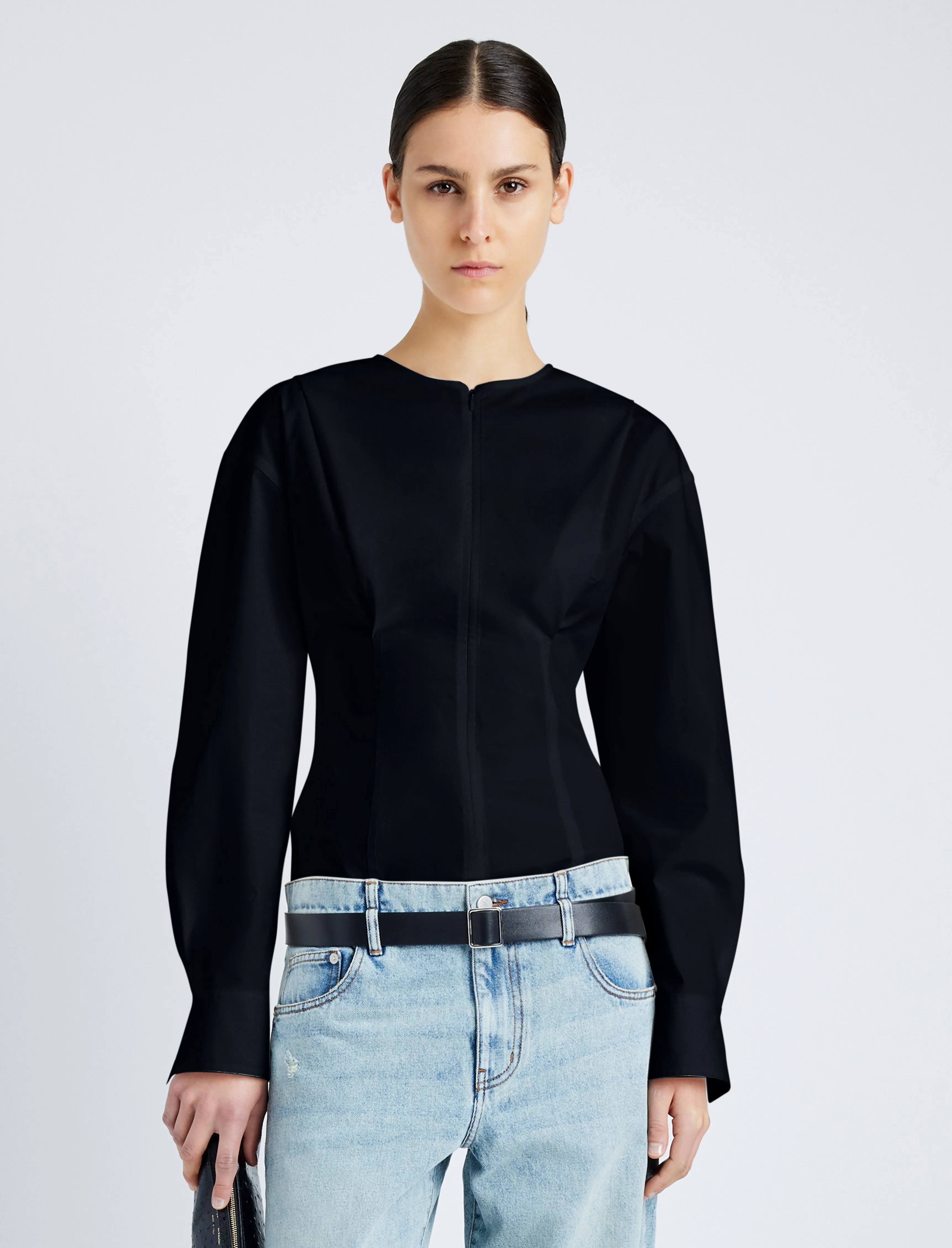 Ivonne Top in Eco Poplin sold by Proenza Schouler product image thumbnail 2