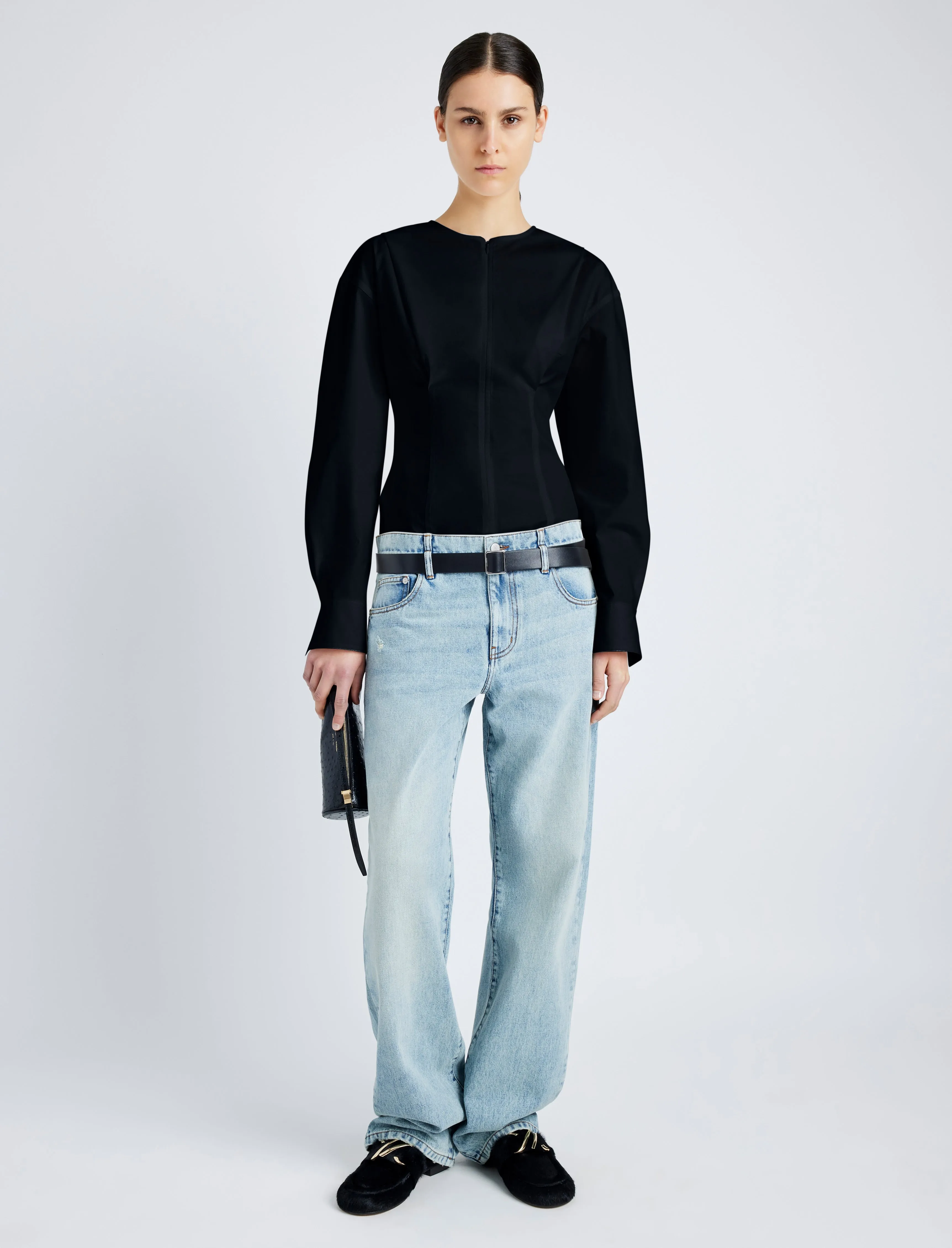 Ivonne Top in Eco Poplin sold by Proenza Schouler product image thumbnail 3