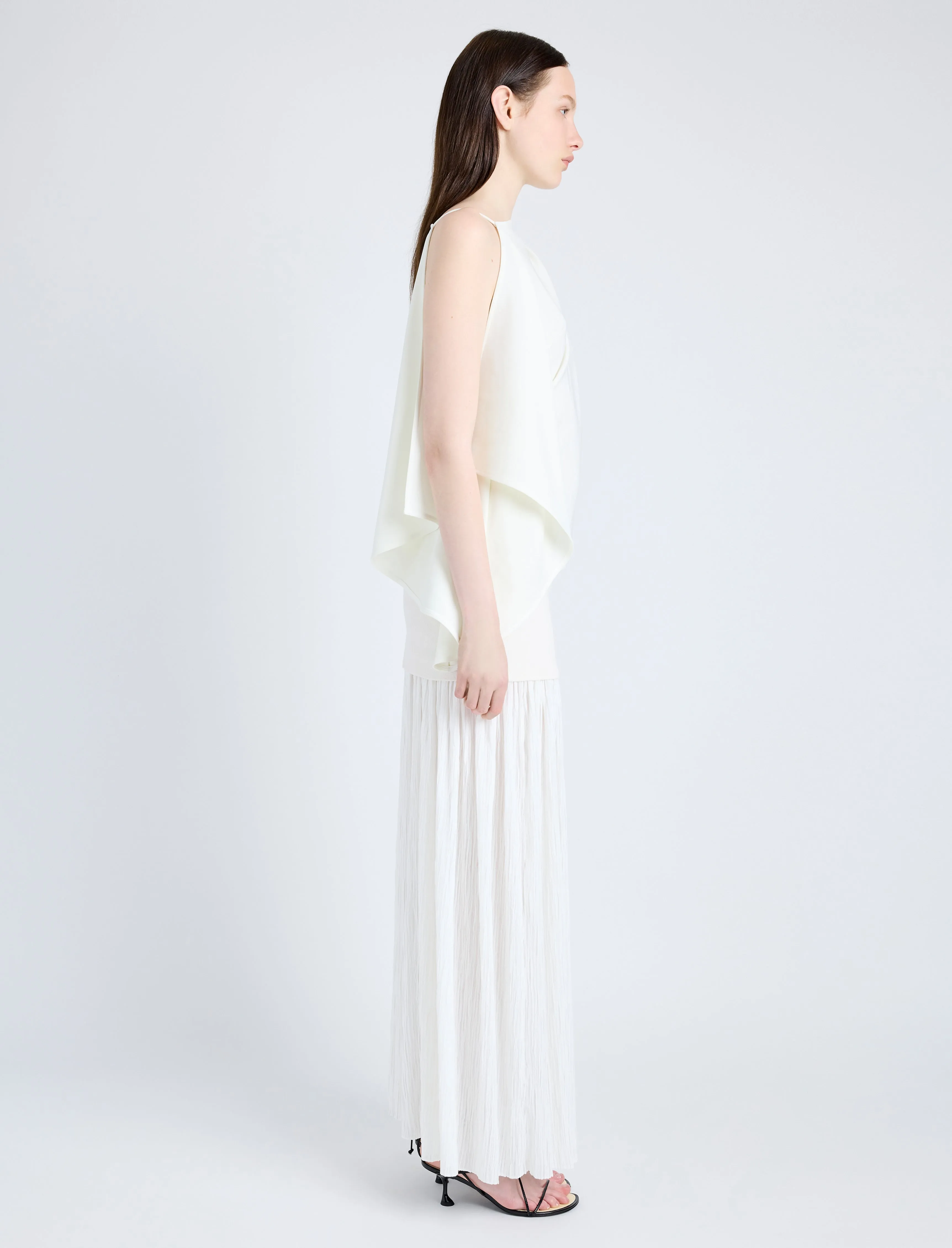 Paige Skirt in Pleated Crepe Chiffon sold by Proenza Schouler product image thumbnail 3