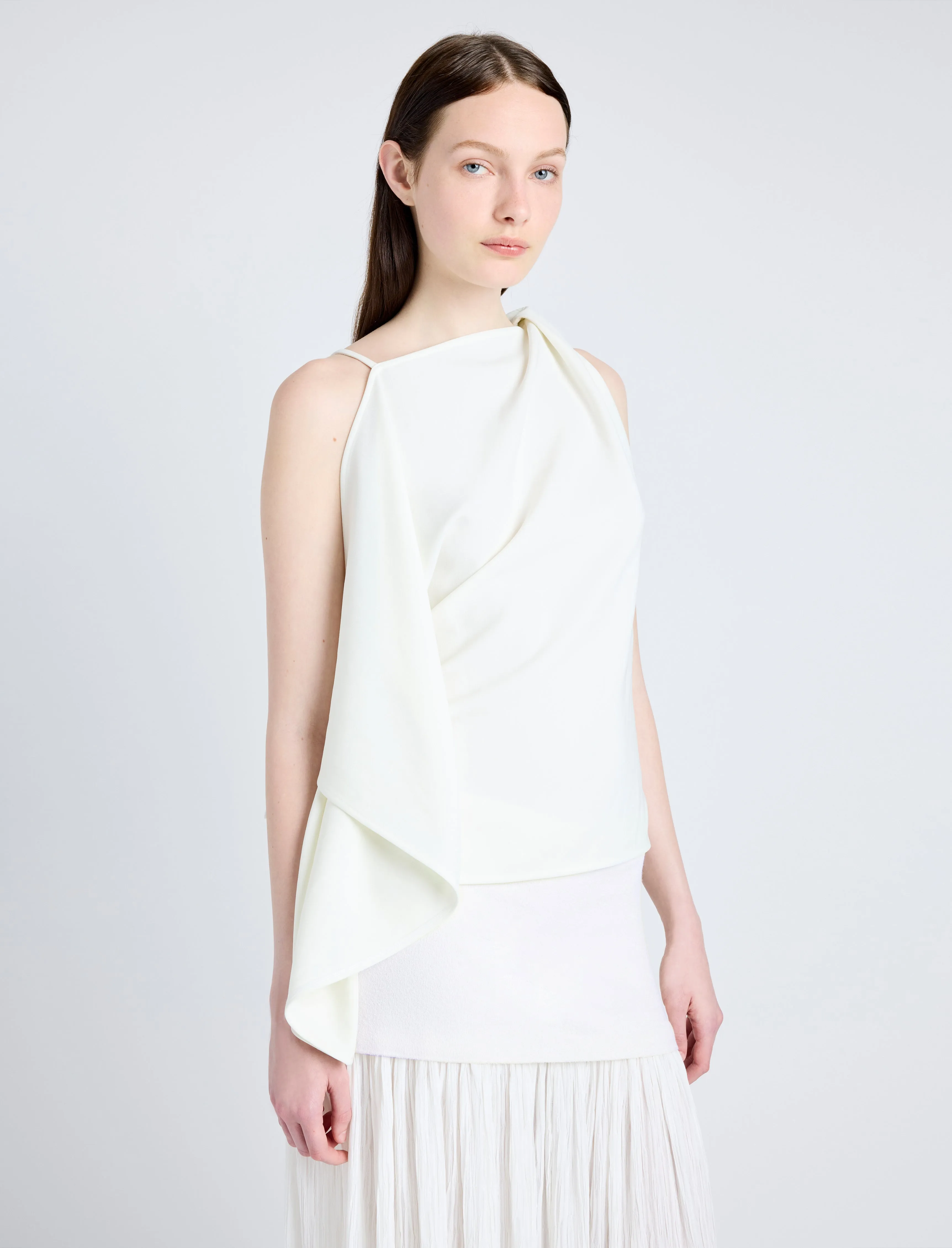 Paige Skirt in Pleated Crepe Chiffon sold by Proenza Schouler product image thumbnail 5