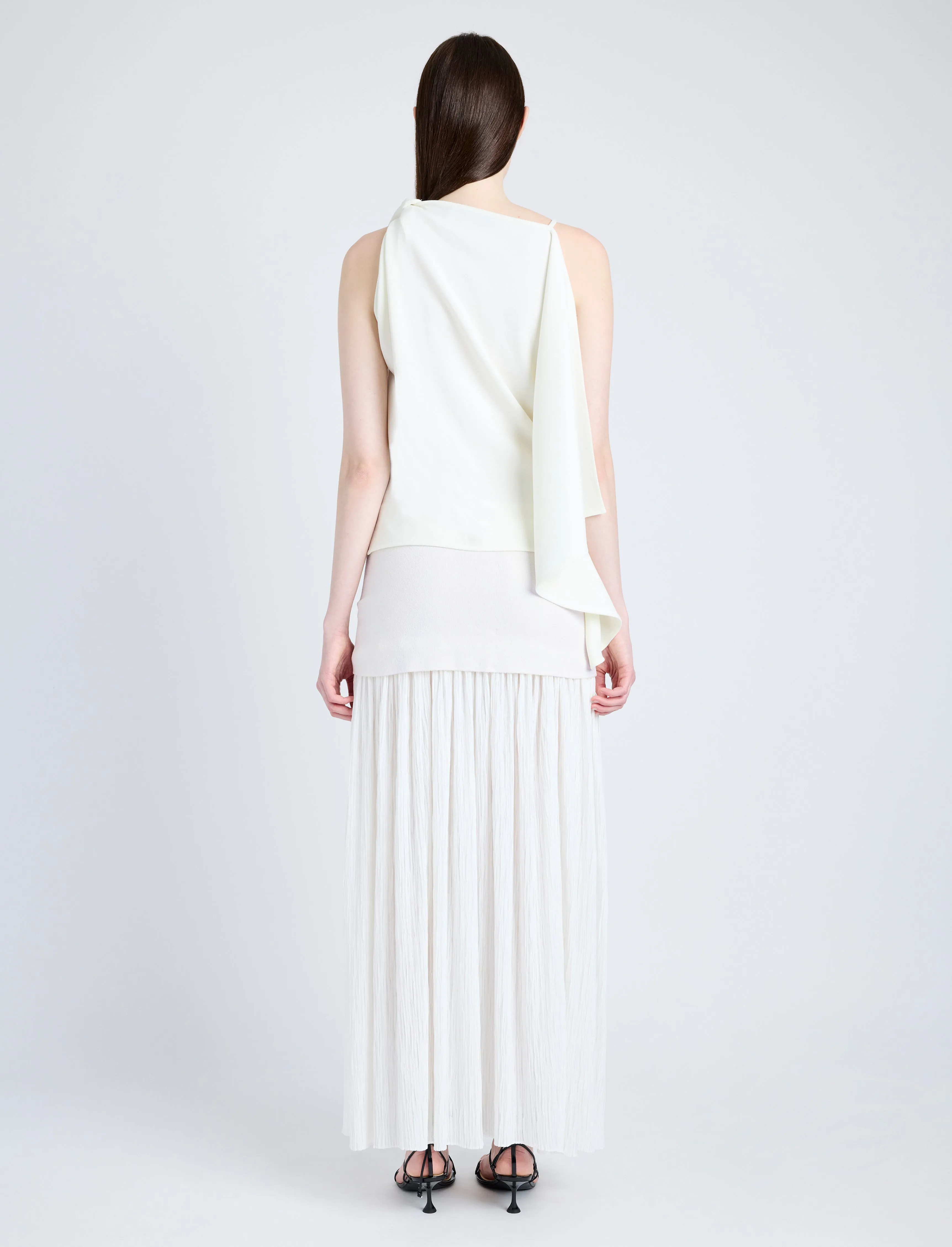 Paige Skirt in Pleated Crepe Chiffon sold by Proenza Schouler product image thumbnail 4