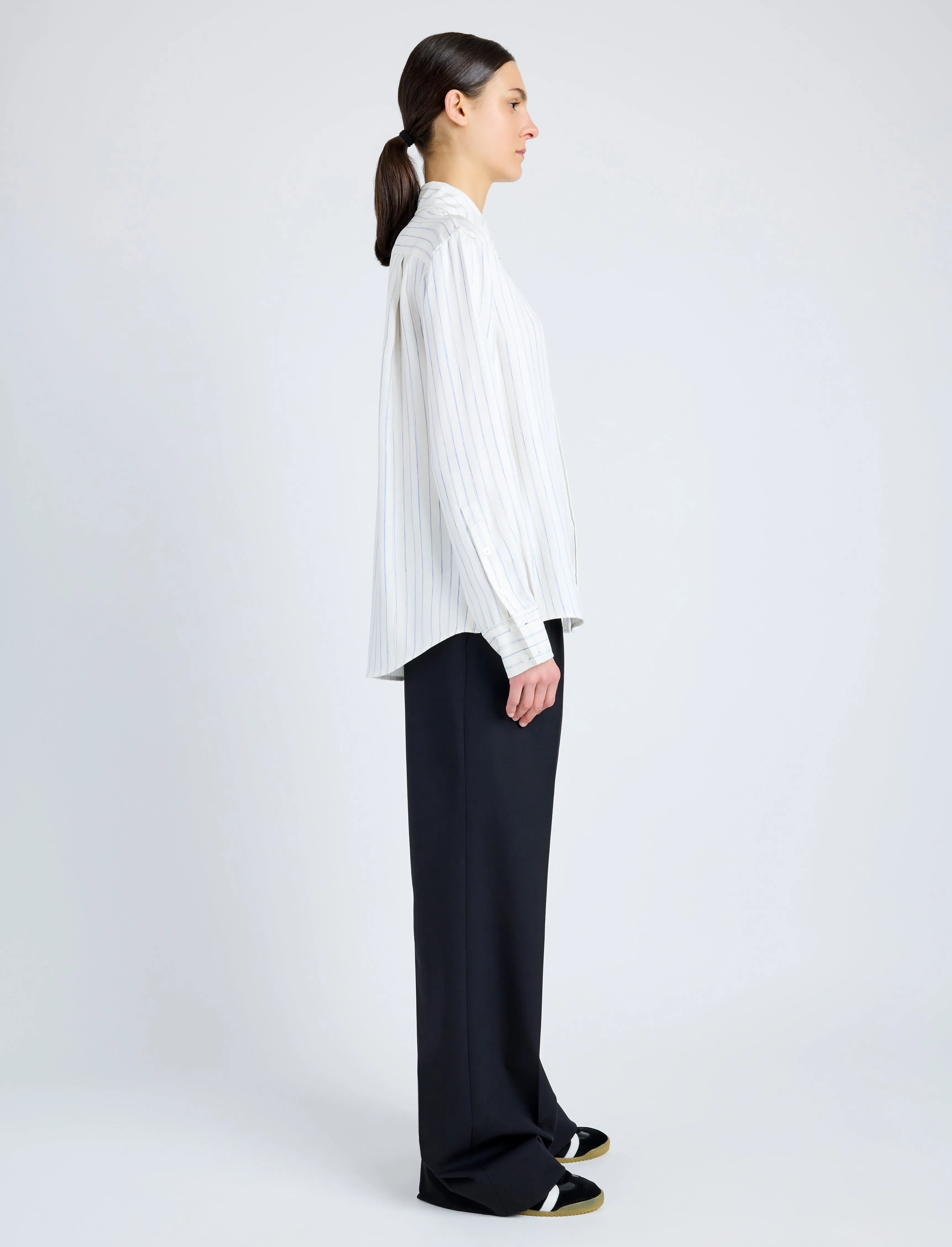 Madison Top in Stripe Silk Twill sold by Proenza Schouler product image thumbnail 4