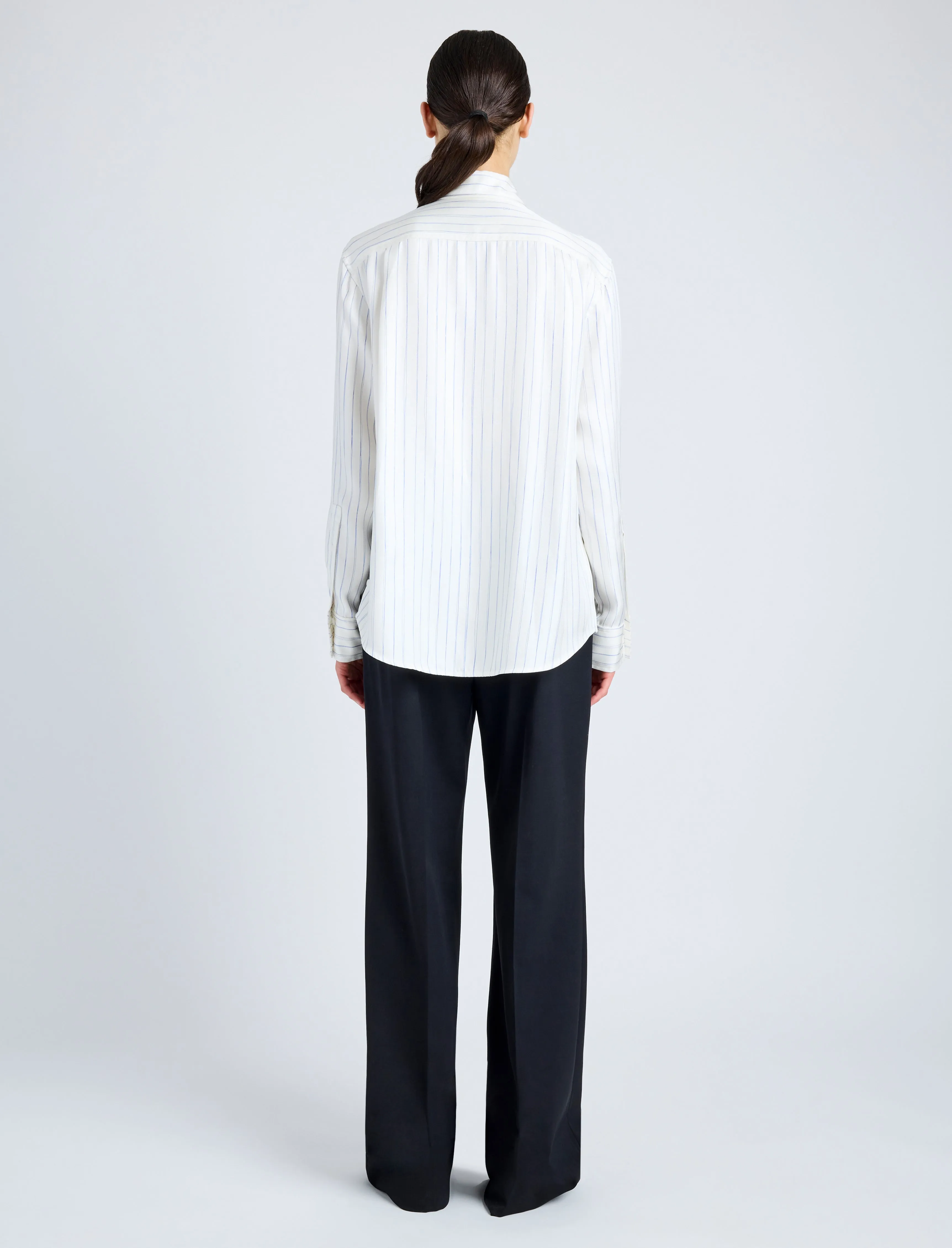 Madison Top in Stripe Silk Twill sold by Proenza Schouler product image thumbnail 5